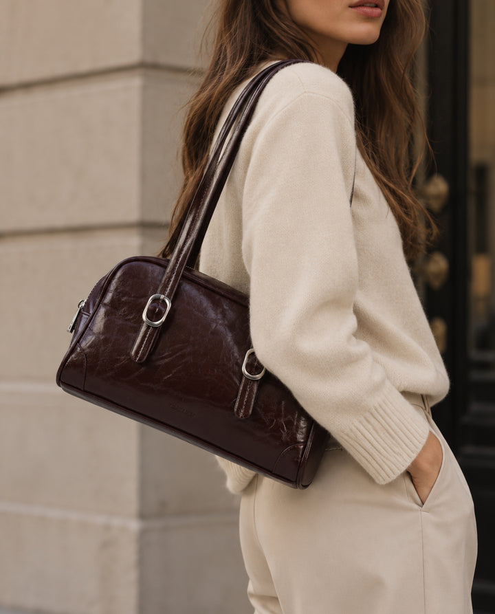 SHOULDER LUCIDA MARRONE