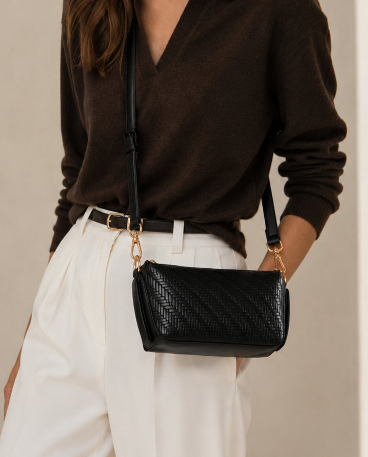 WOVEN CROSSBODY BAG