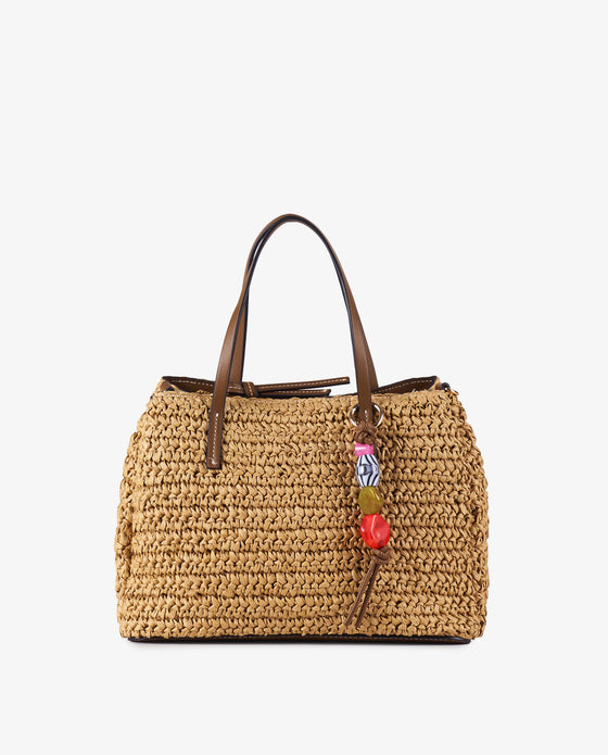 TOTE RAFIA CHARM