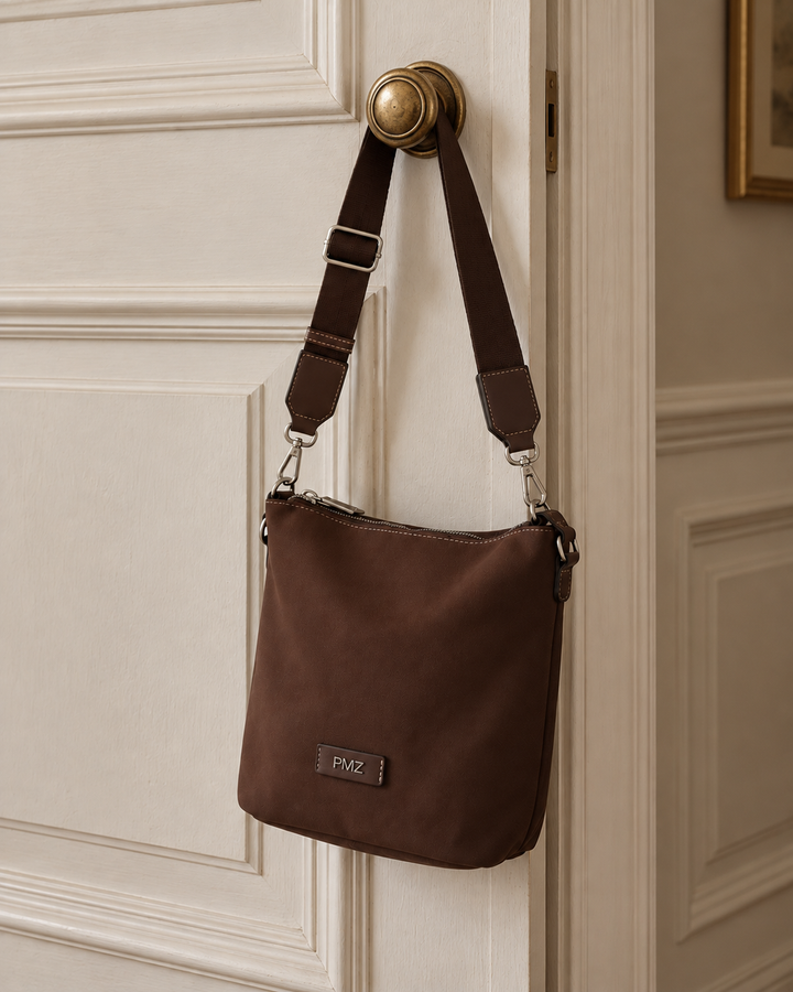 BROWN COMBI CROSSBODY BAG