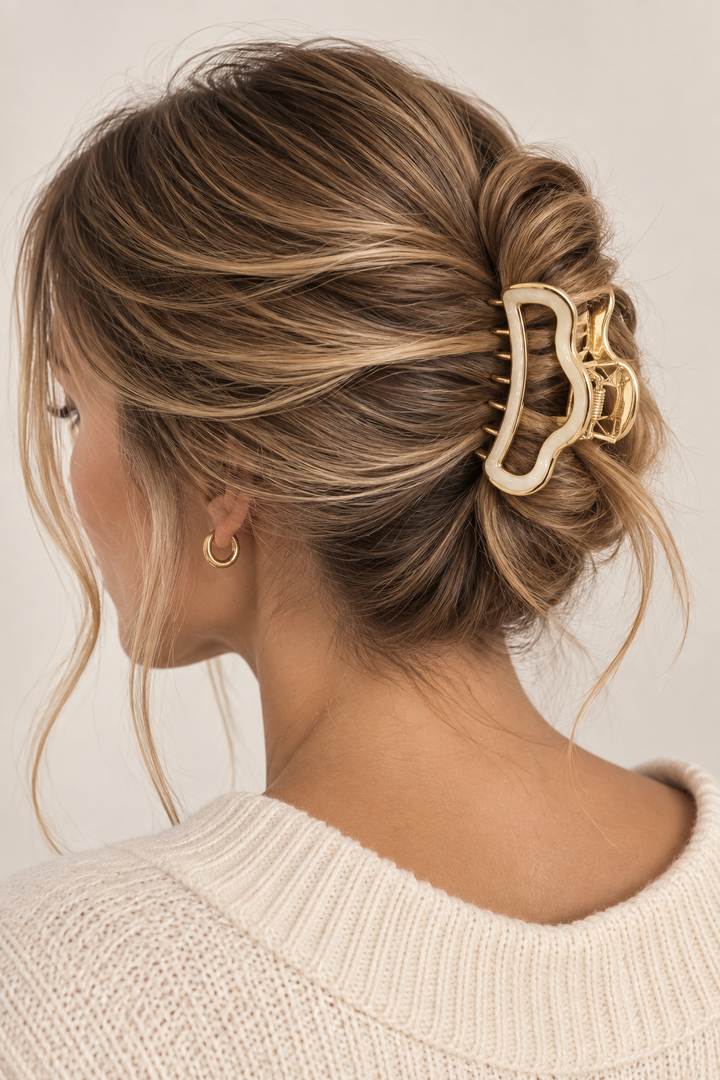 MOLLETTA PER CAPELLI MADREPERLA