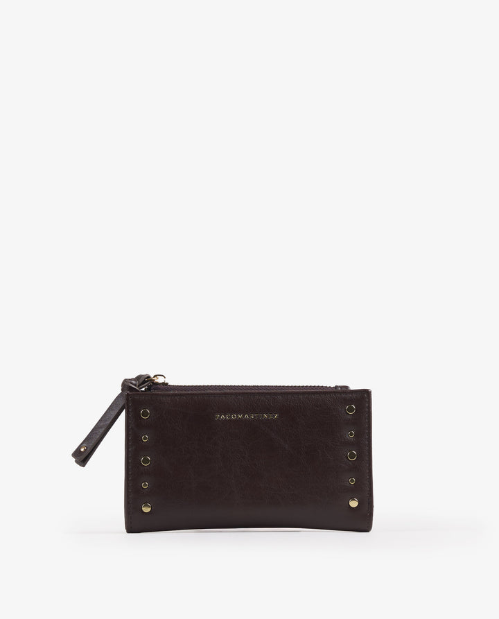 PORTAFOGLIO BORCHIE MARRONE MAXI