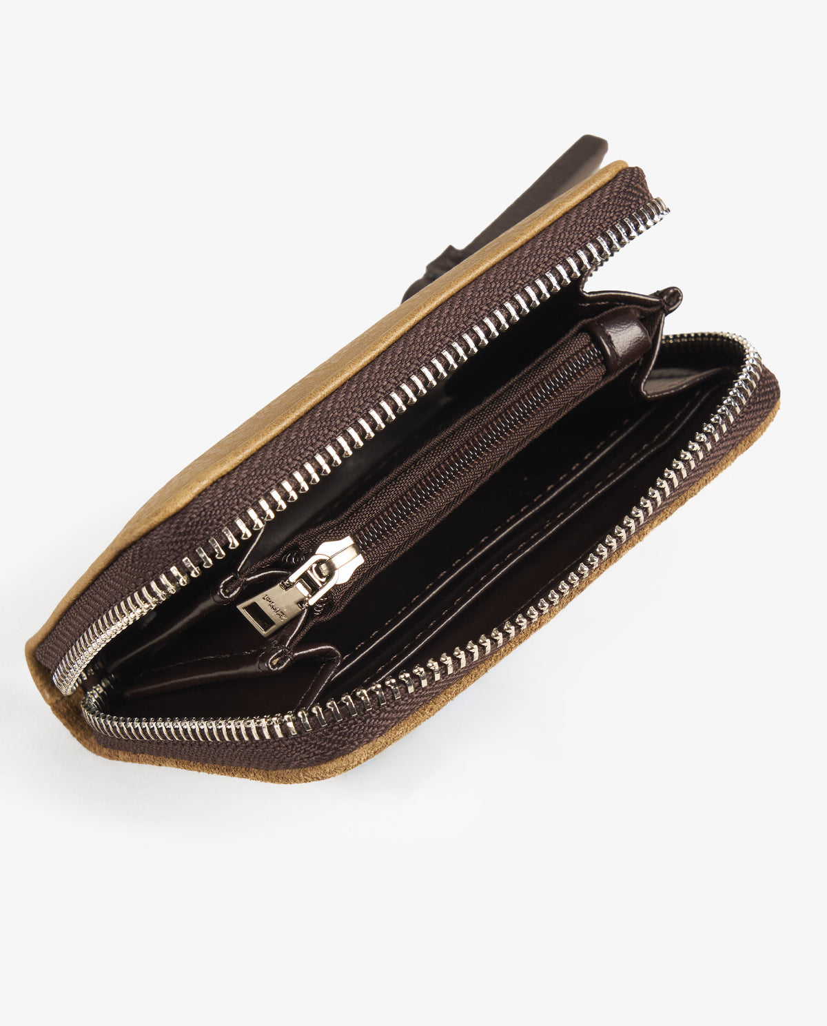 MONEDERO TARJETERO PIEL CAMEL