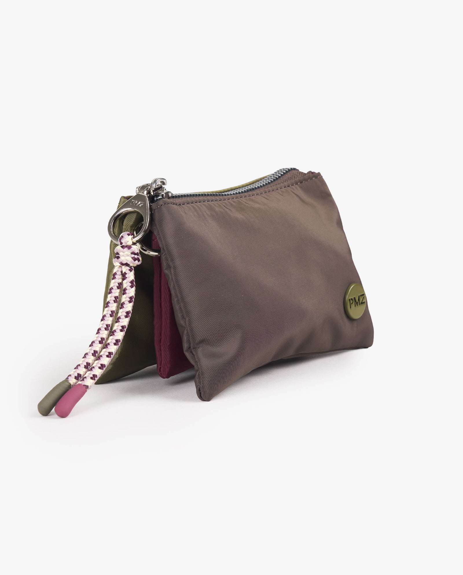 MONEDERO TRICOLOR MARRÓN