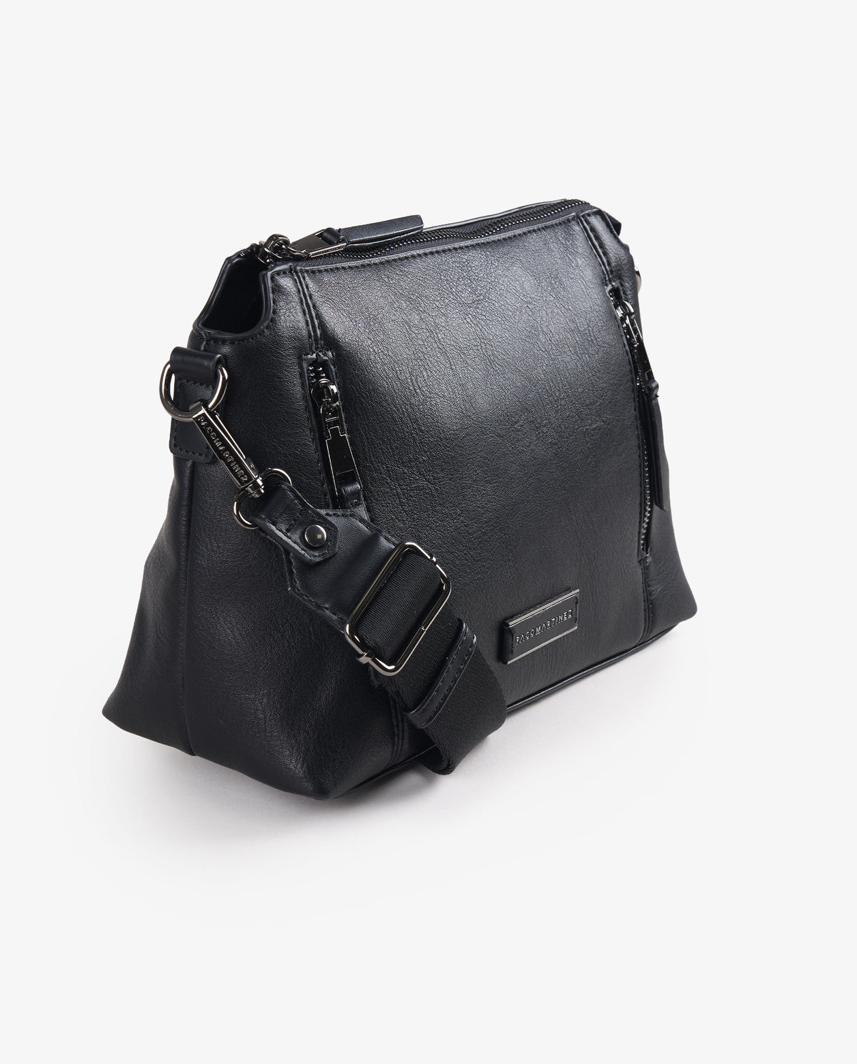 BANDOLERA CREMALLERAS NEGRO