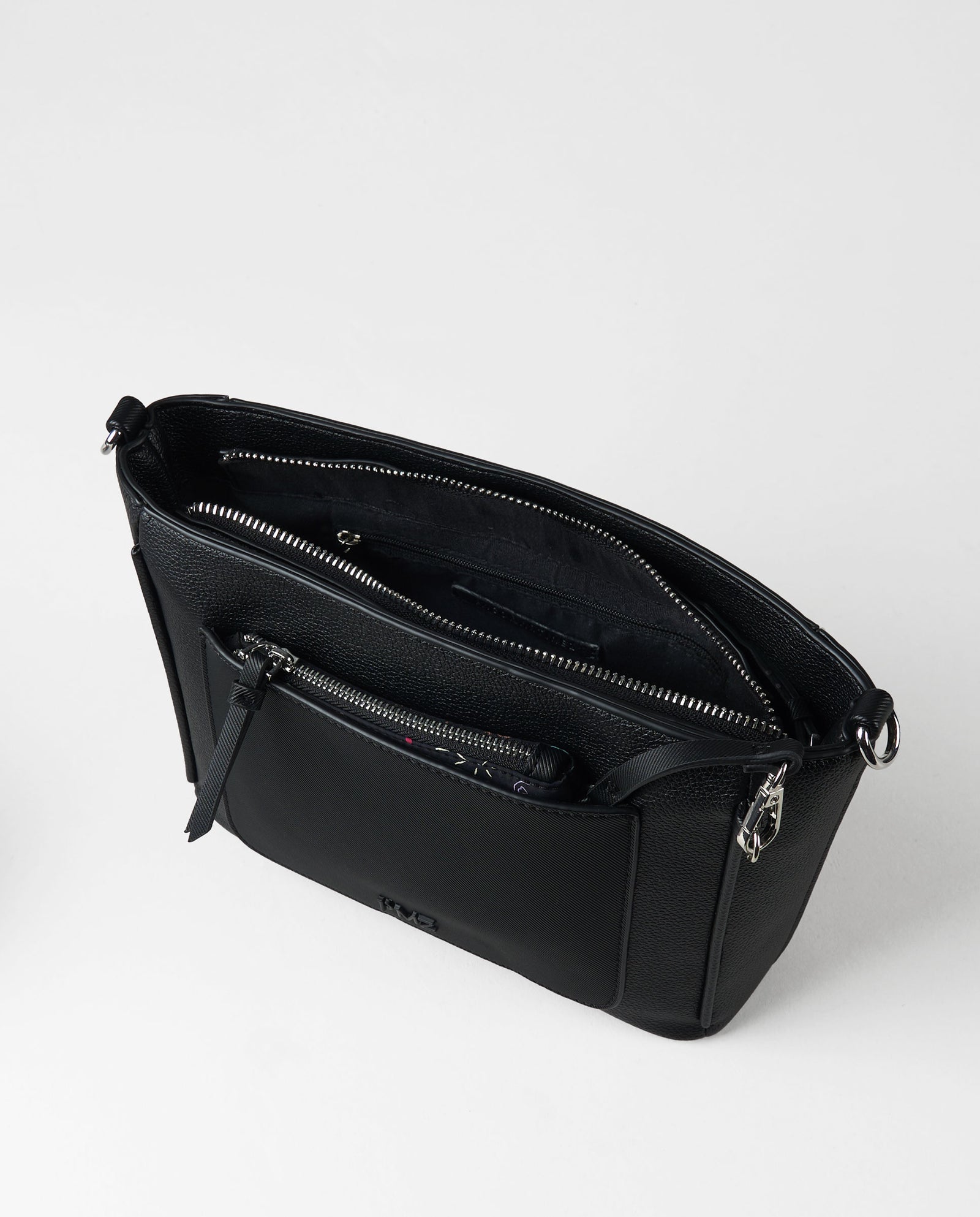 BANDOLERA HANGER MONEDERO NEGRO