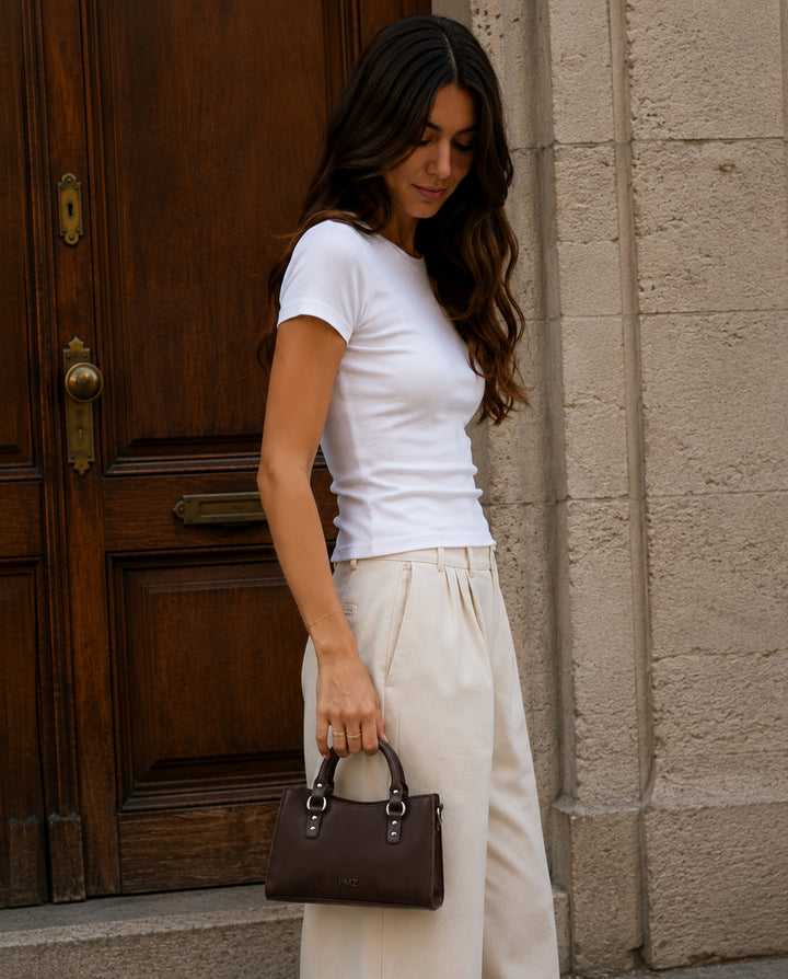 TOTE MINI MARRÓN