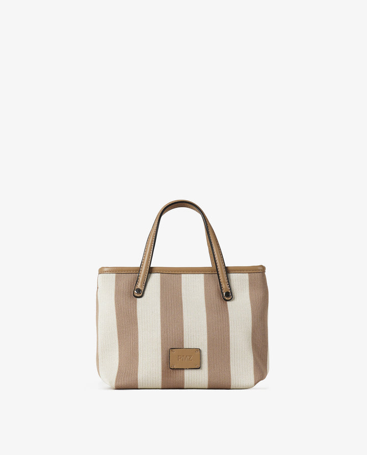 TOTE RAYAS BEIGE