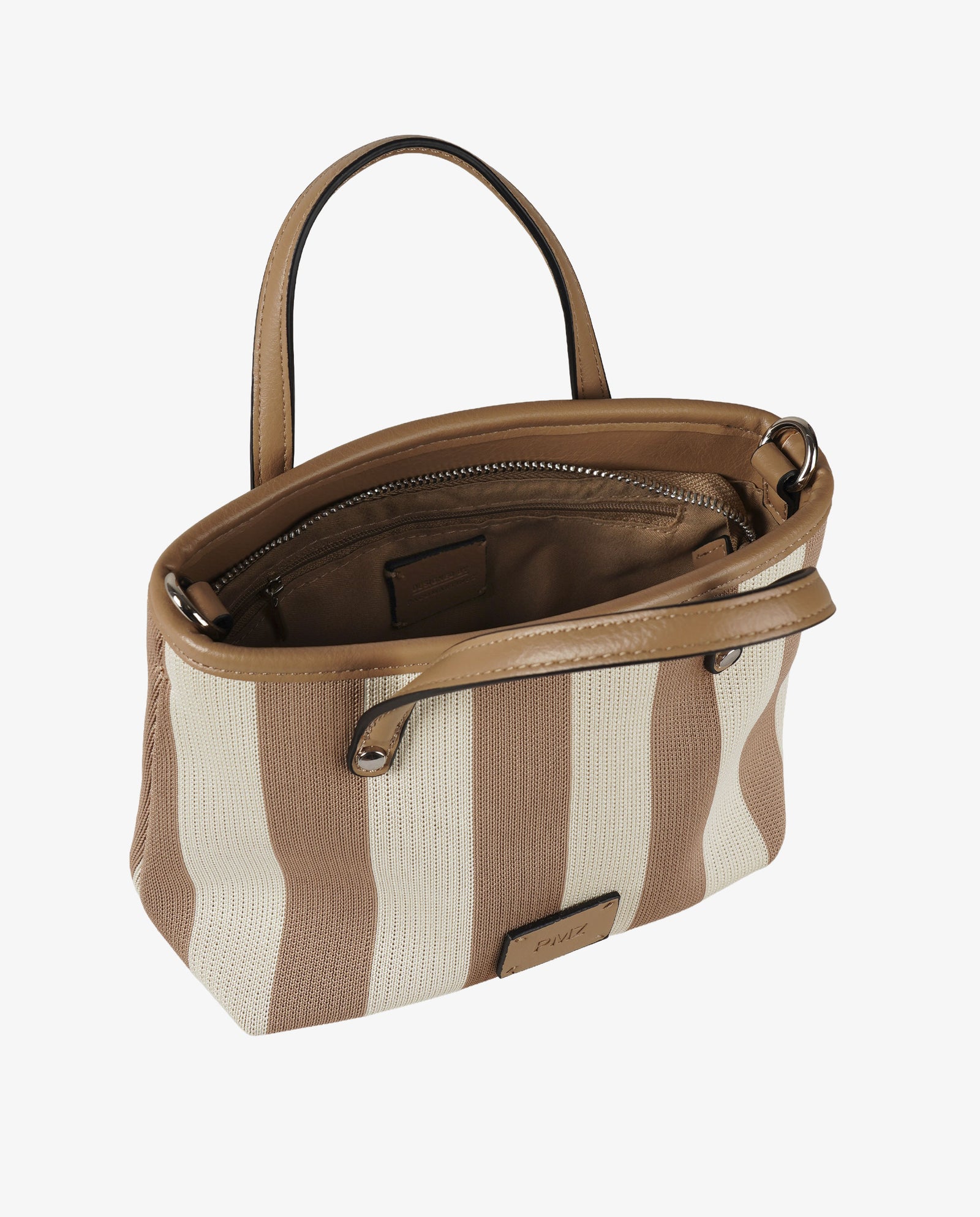 TOTE RAYAS BEIGE