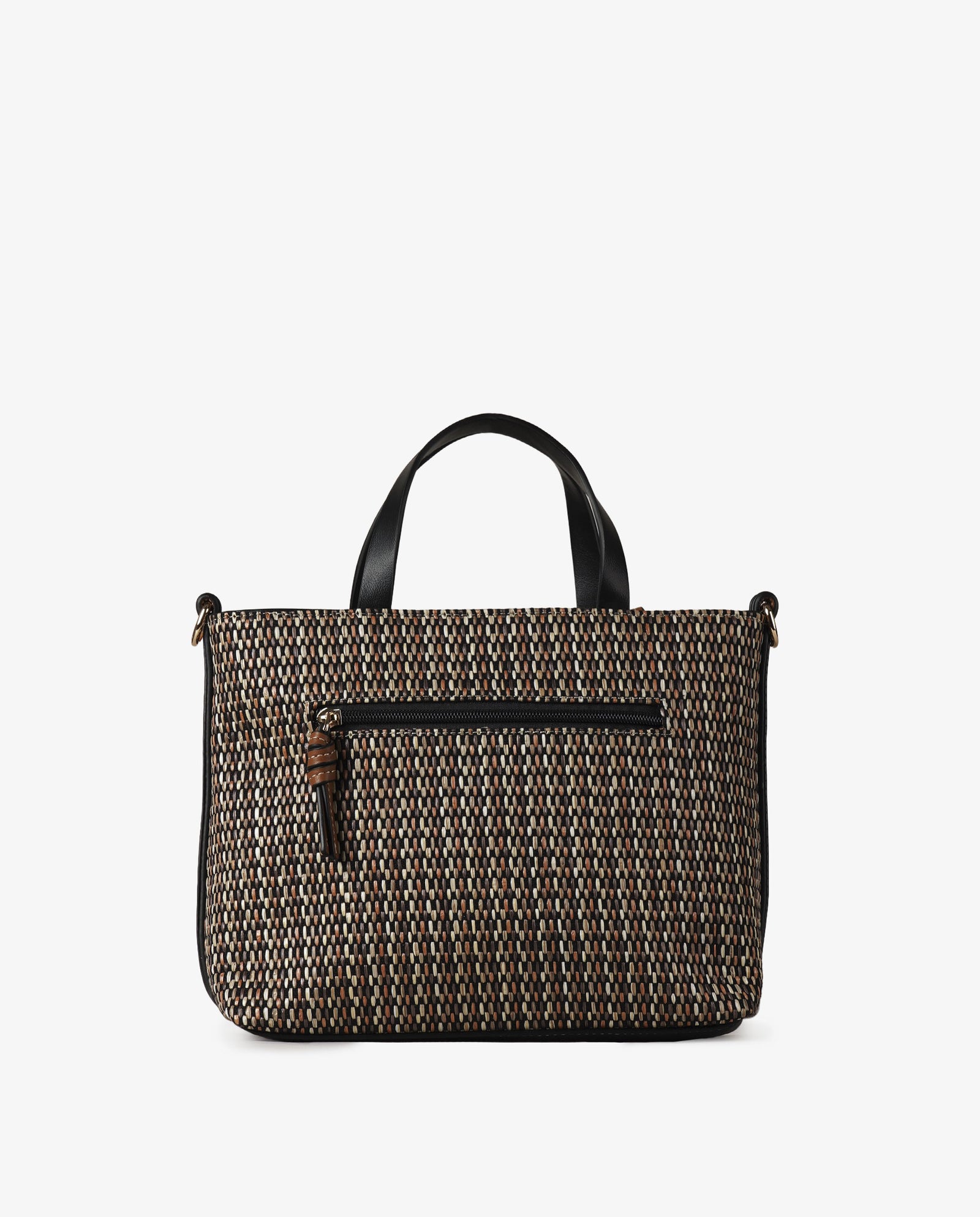 TOTE RAFIA BLACK
