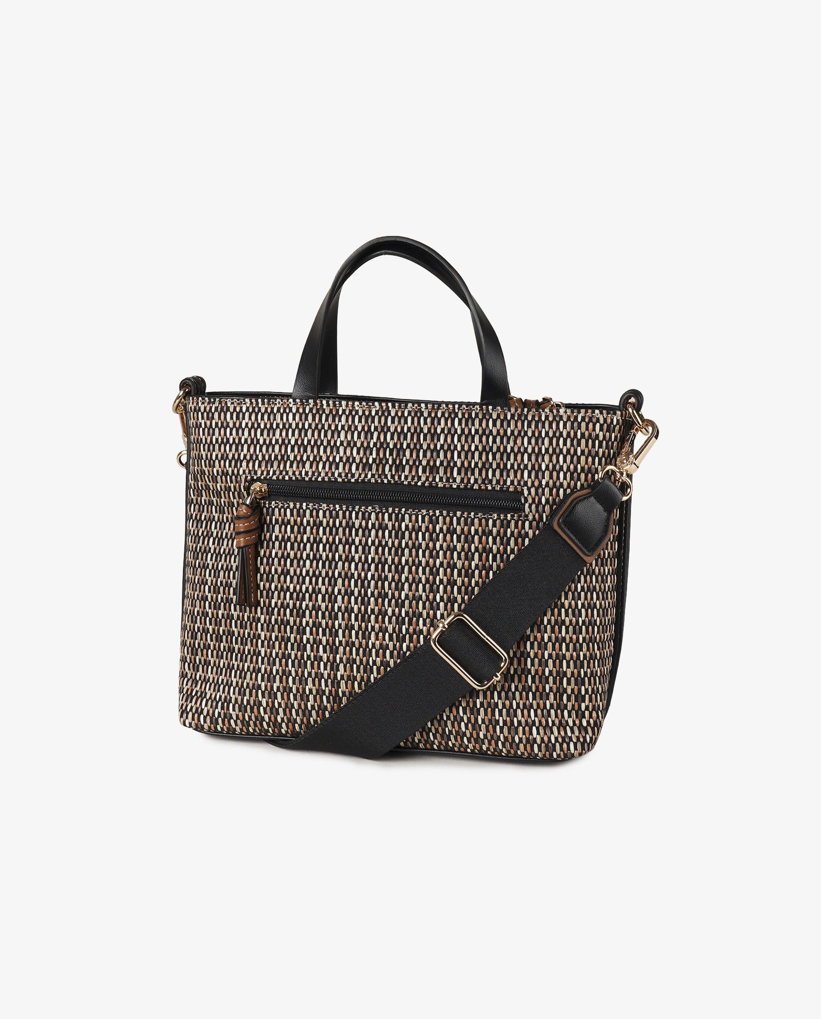 TOTE RAFIA BLACK