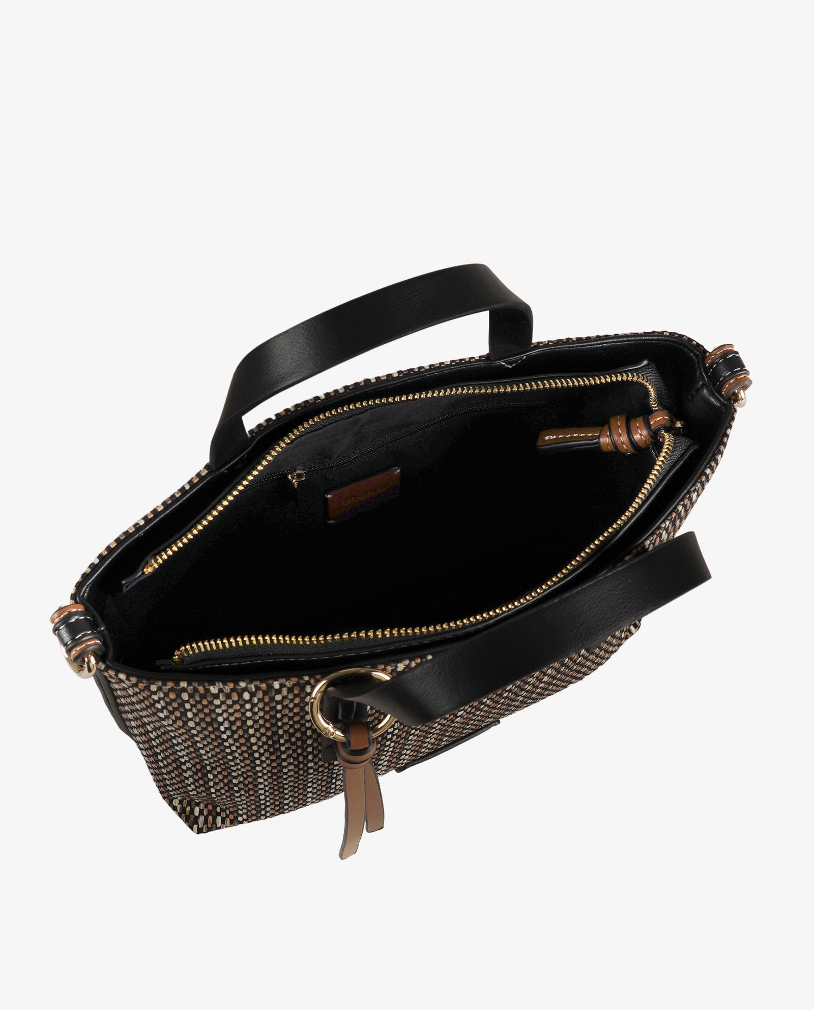 TOTE RAFIA BLACK