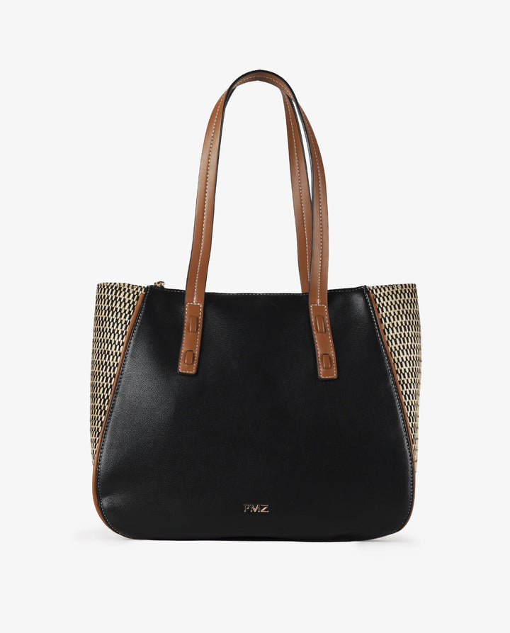 SHOULDER RAFIA BLACK
