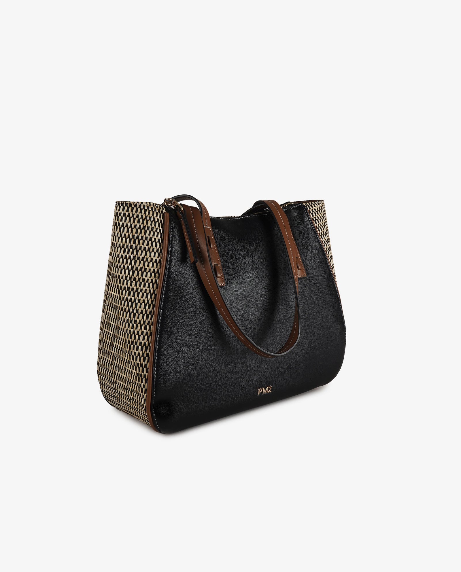 SHOULDER RAFIA BLACK