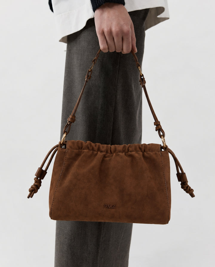 SHOULDER FRUNCIDOS CAMEL