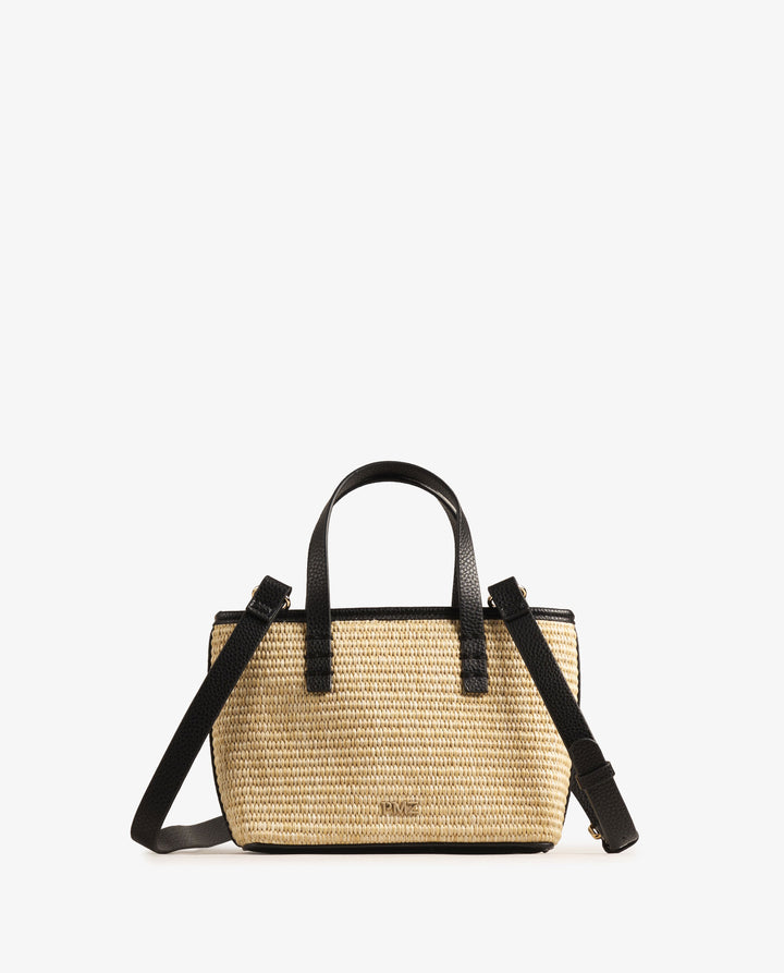 TOTE RAFIA NEGRO