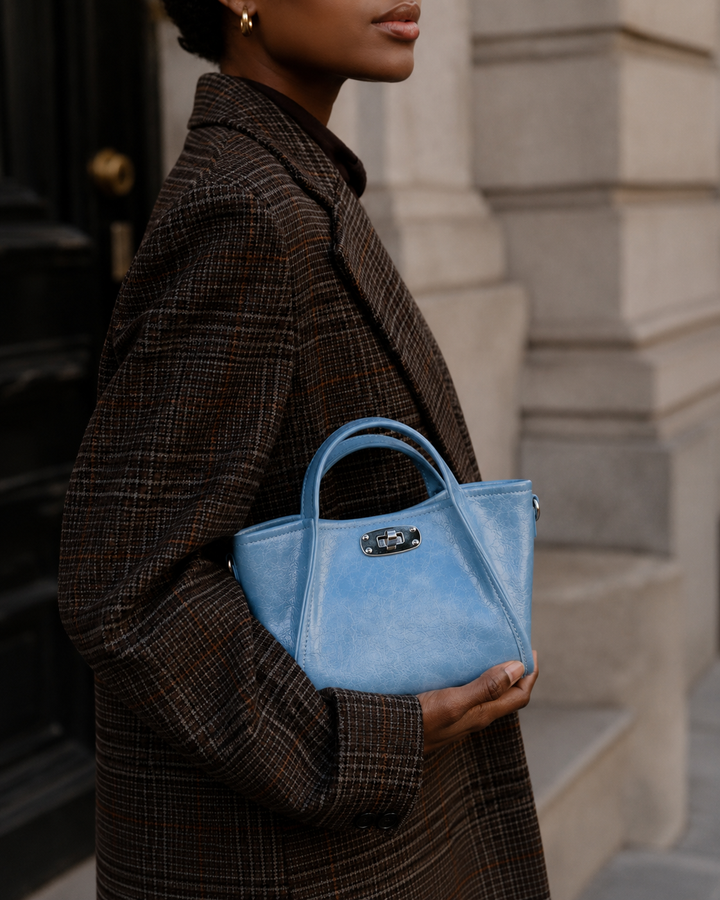 TOTE MINI BROCHE AZUL