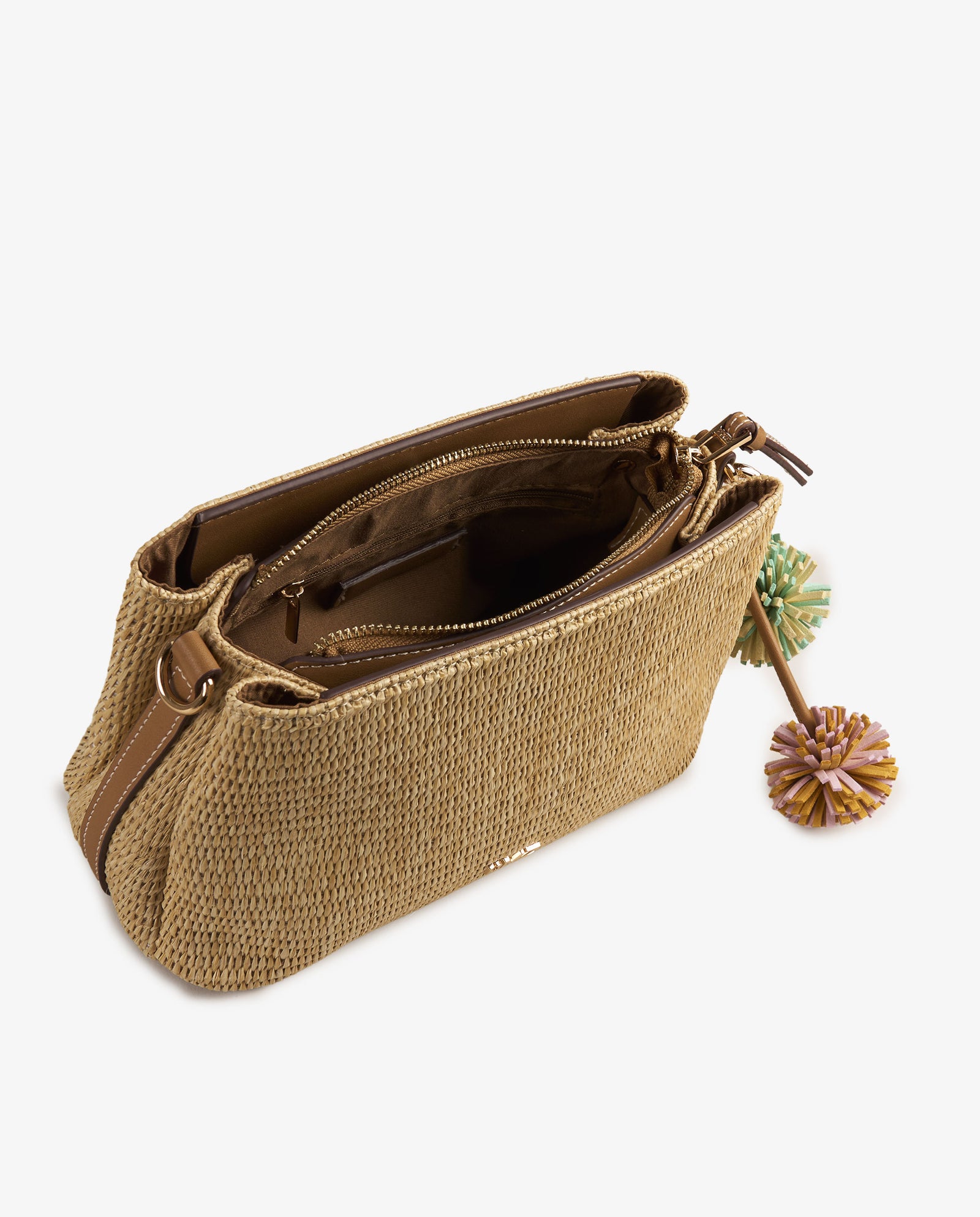 BANDOLERA RAFIA BEIGE