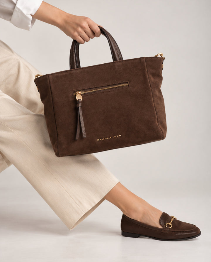 TOTE PIEL MARRÓN