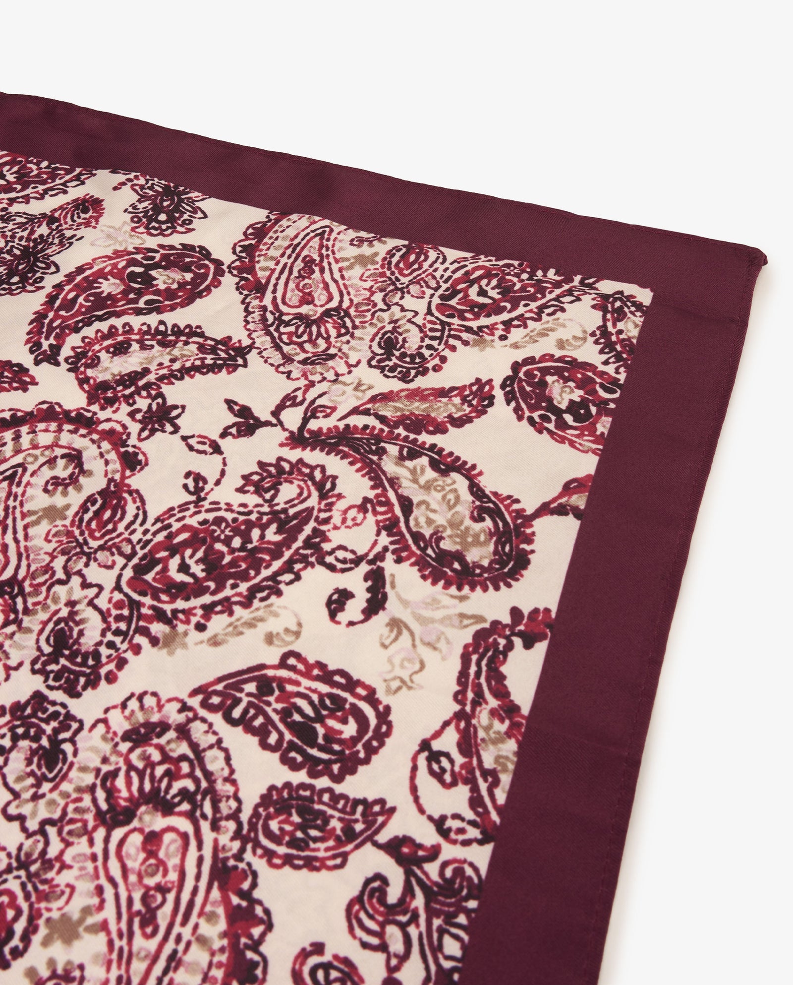 PAÑUELO PAISLEY BURDEOS