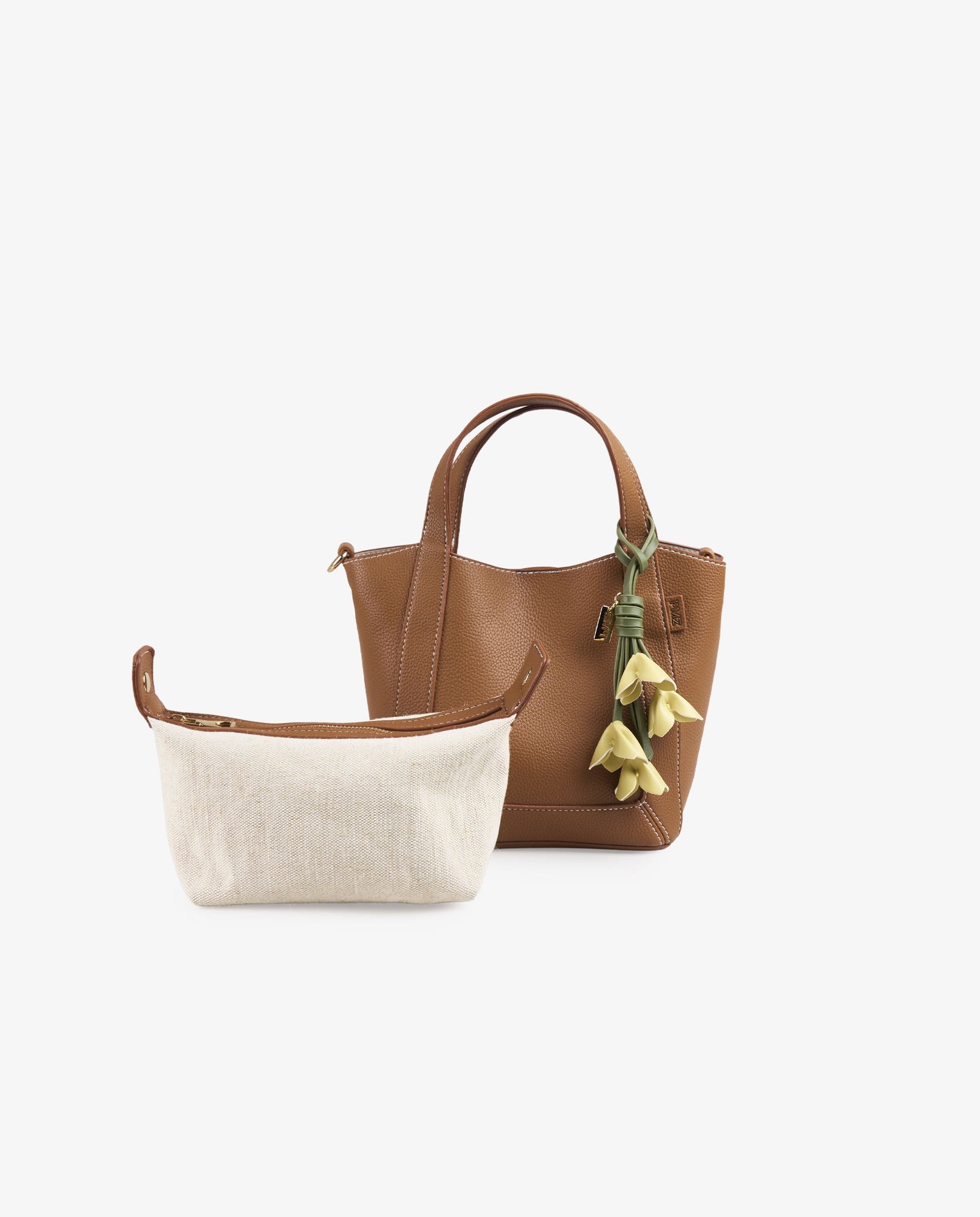 TOTE FLORES CAMEL