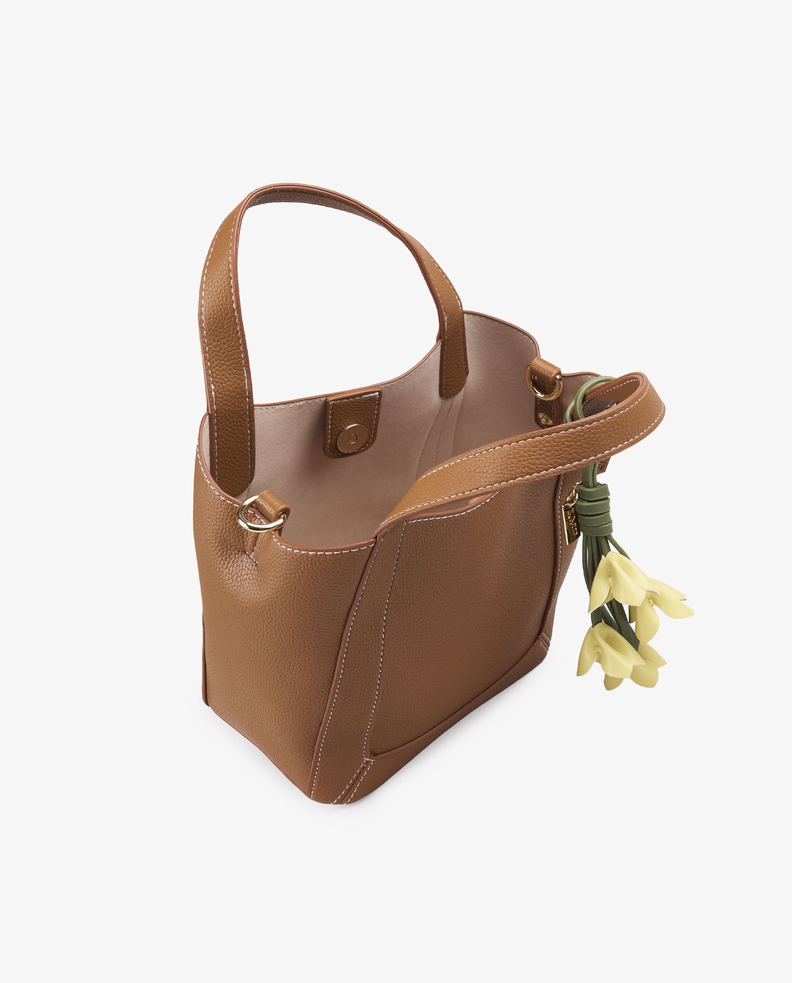 TOTE FLORES CAMEL