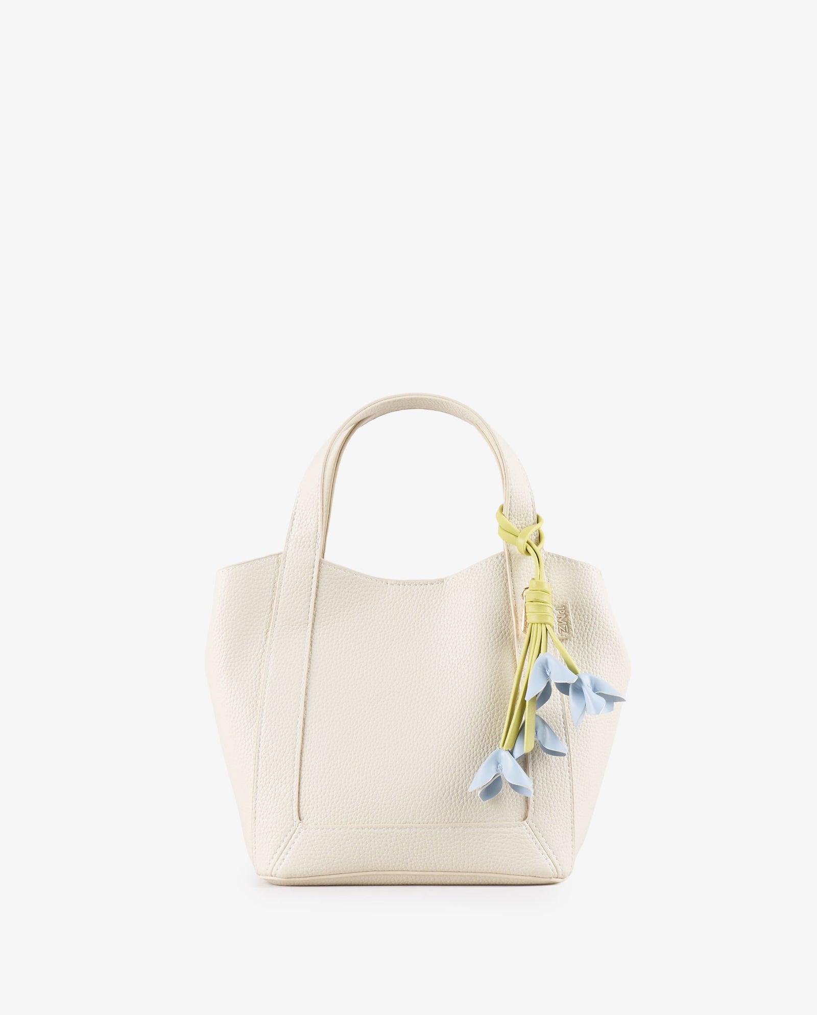 TOTE FLORES BLANCO