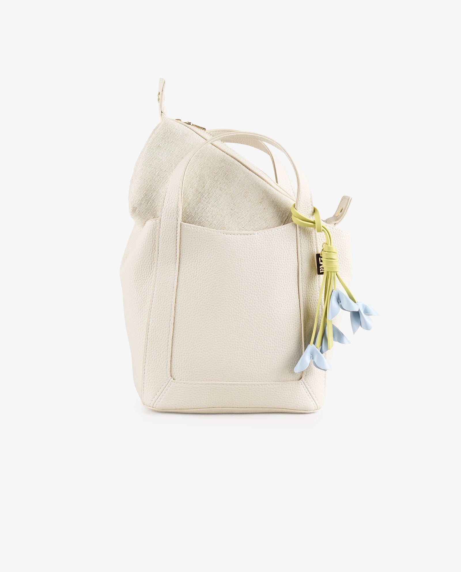 TOTE FLORES BLANCO