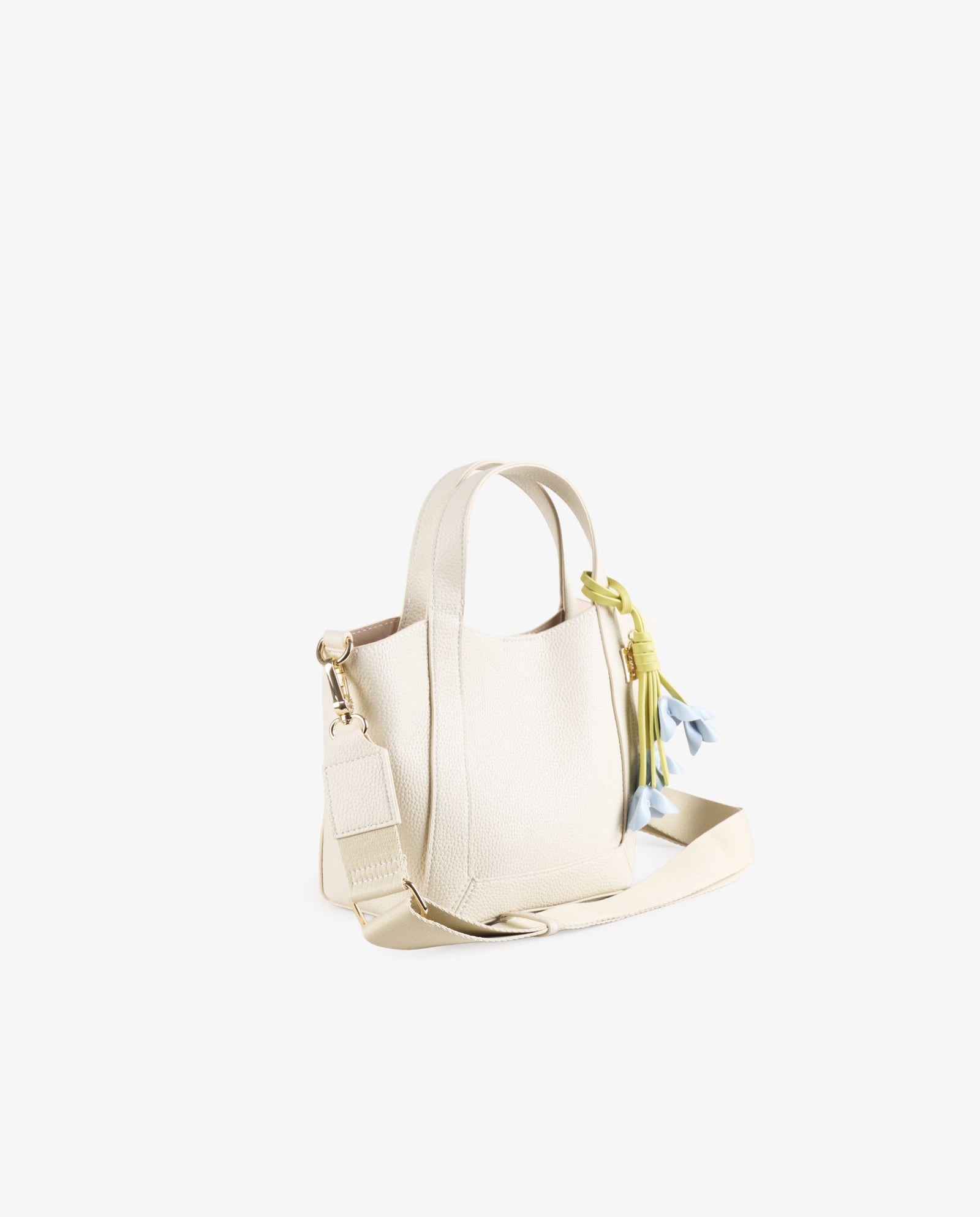TOTE FLORES BLANCO