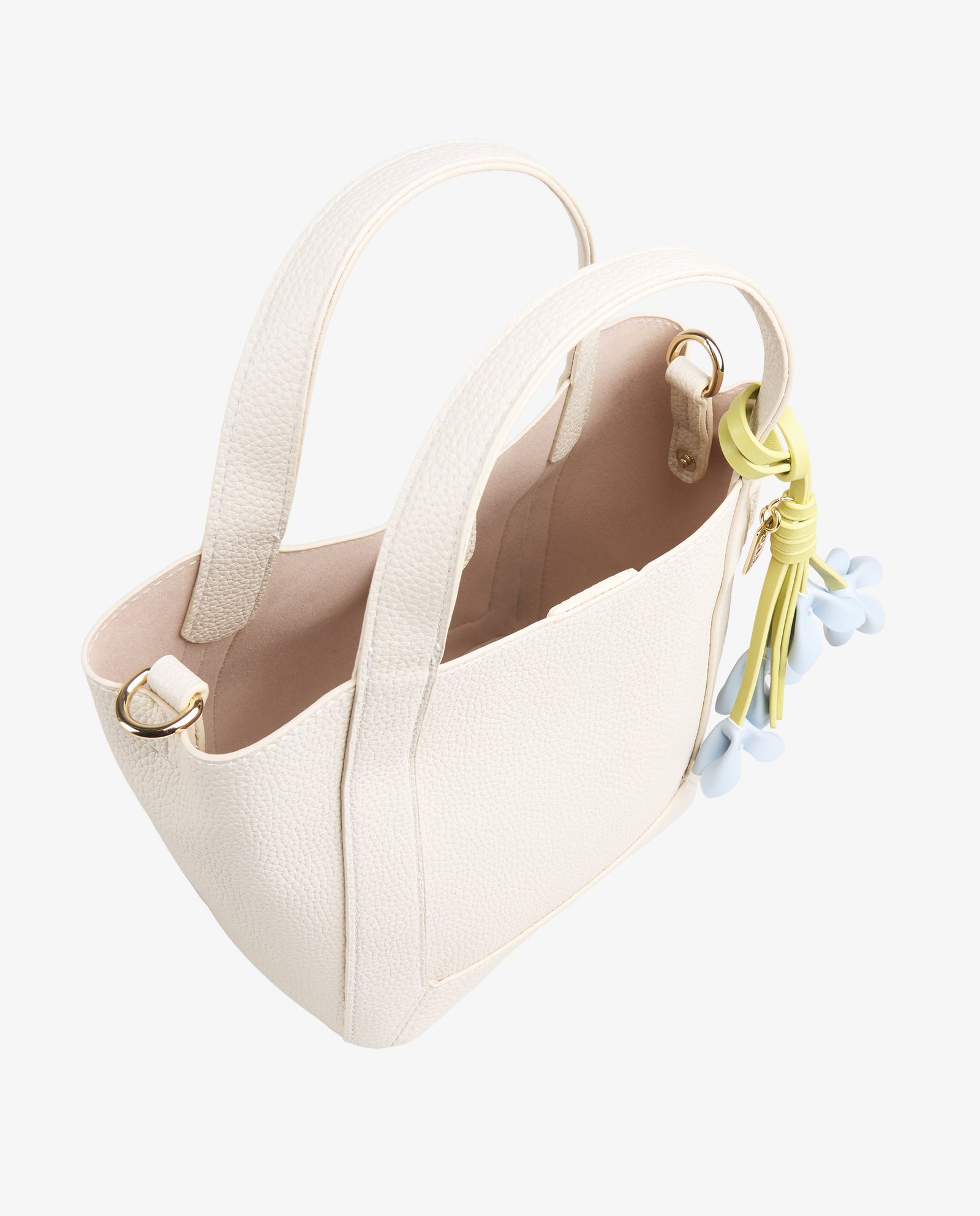 TOTE FLORES BLANCO