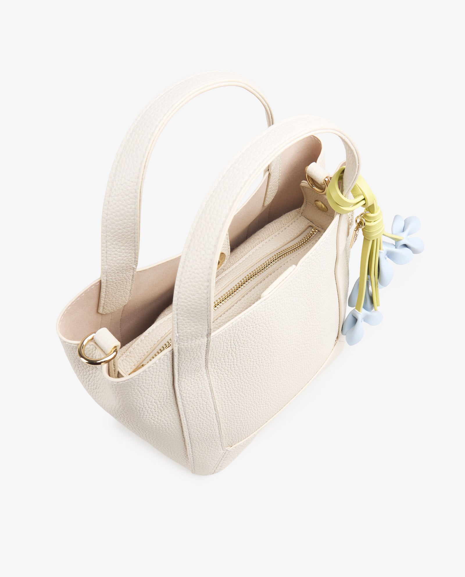 TOTE FLORES BLANCO
