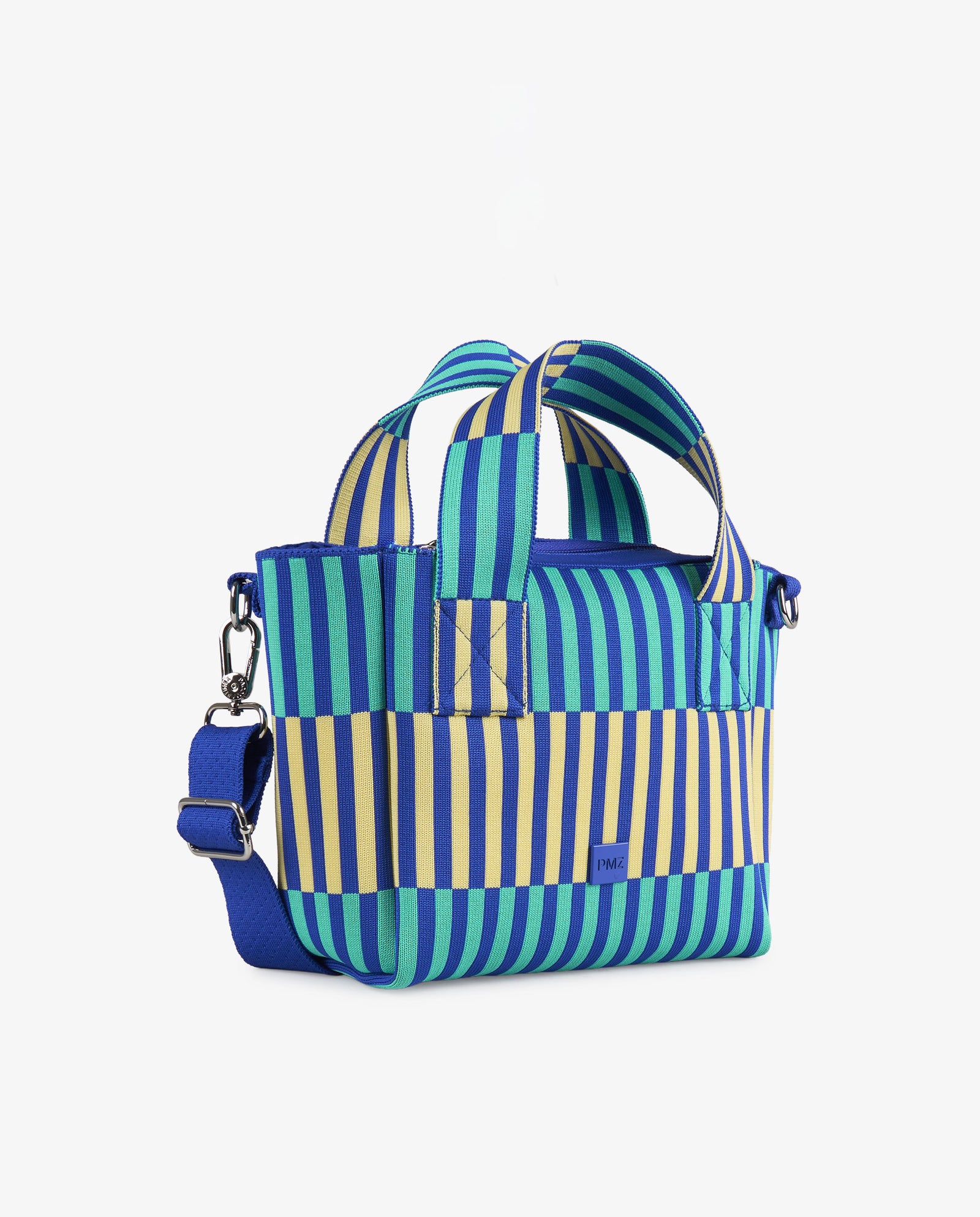 TOTE RAYAS AZUL