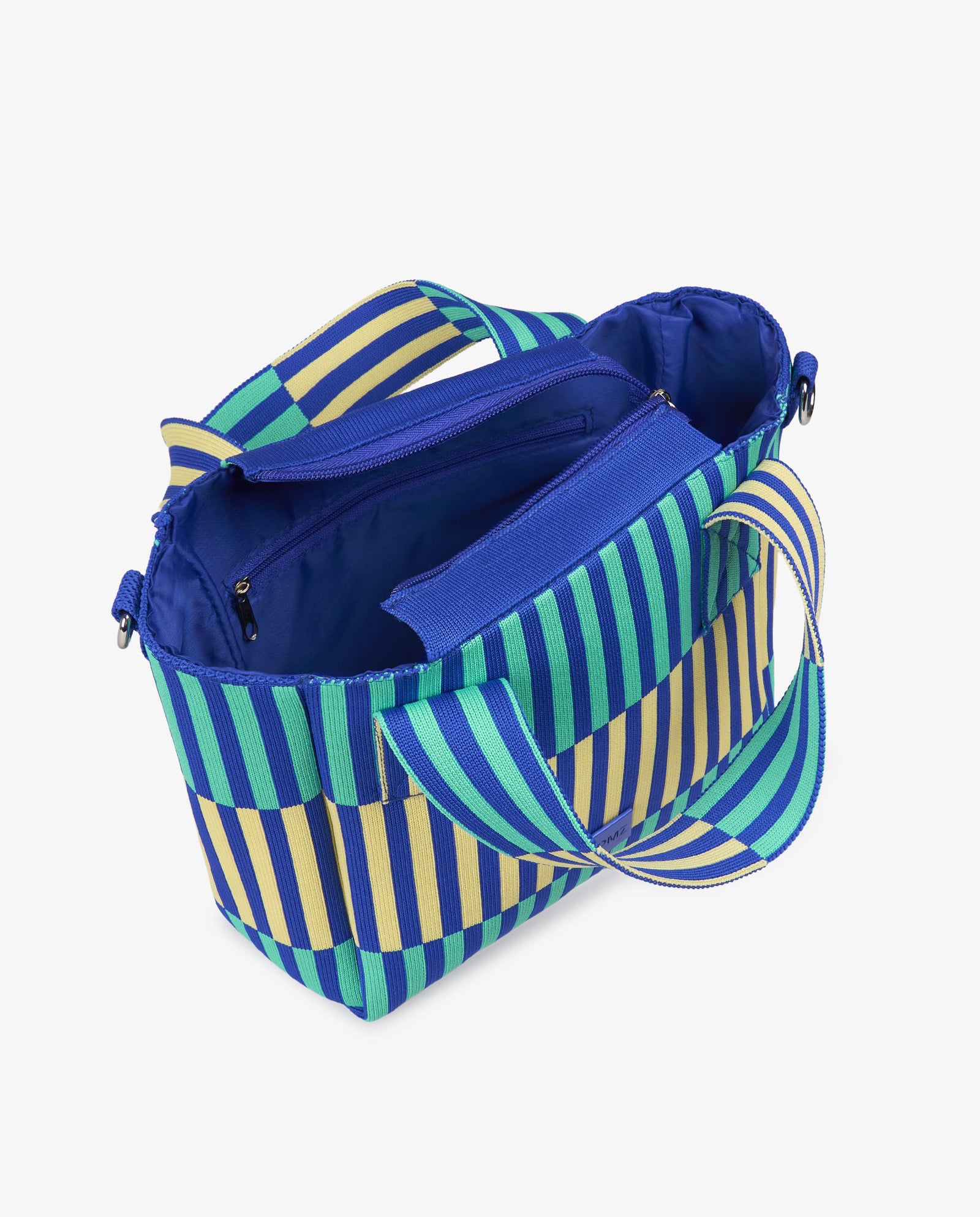 TOTE RAYAS AZUL