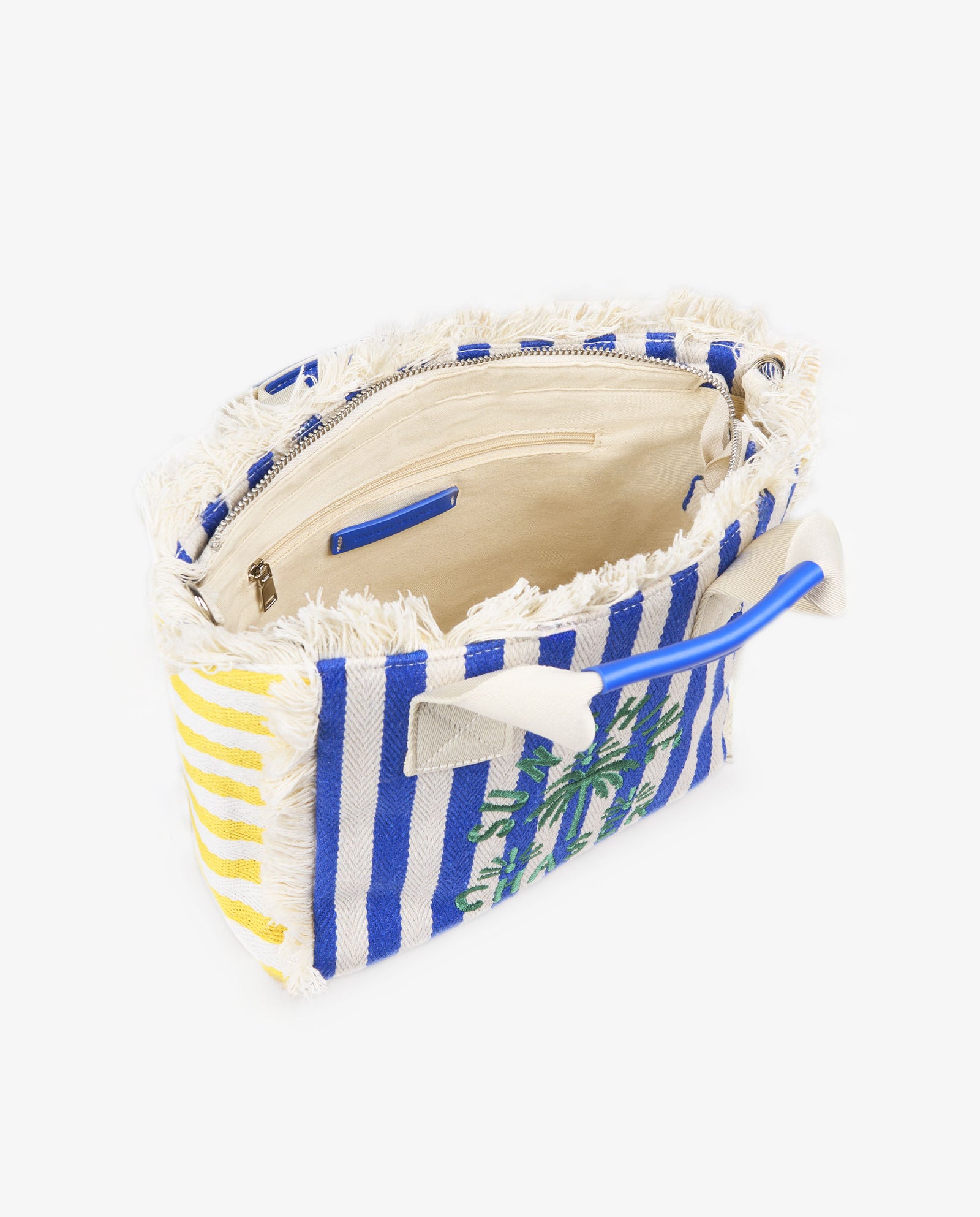 BOLSO RAYAS AZUL