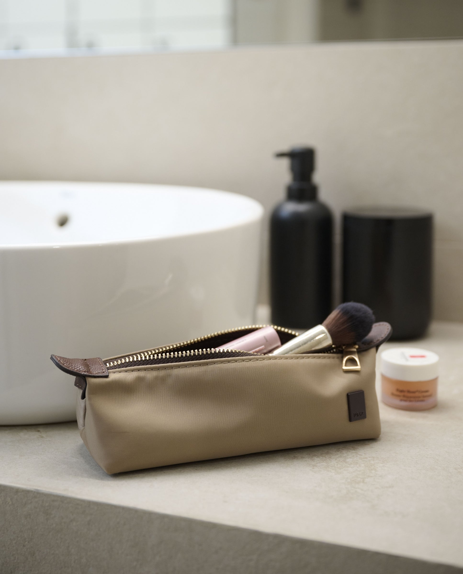 POCHETTE NYLON BEIGE