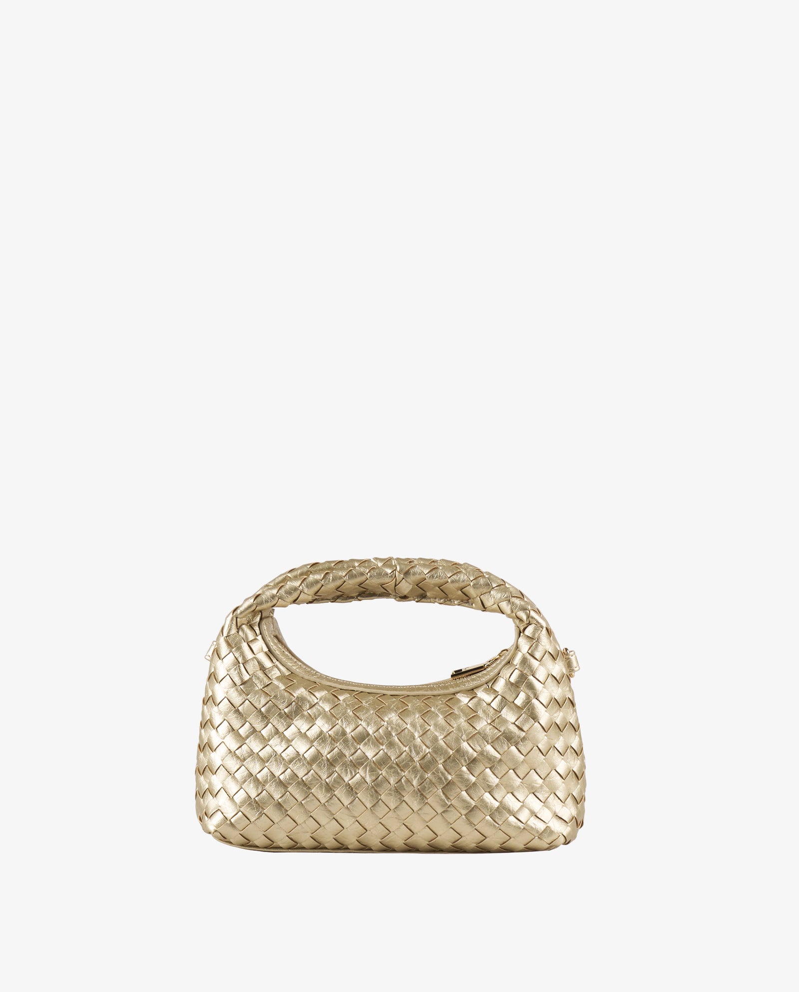 BOLSO TRENZADO ORO
