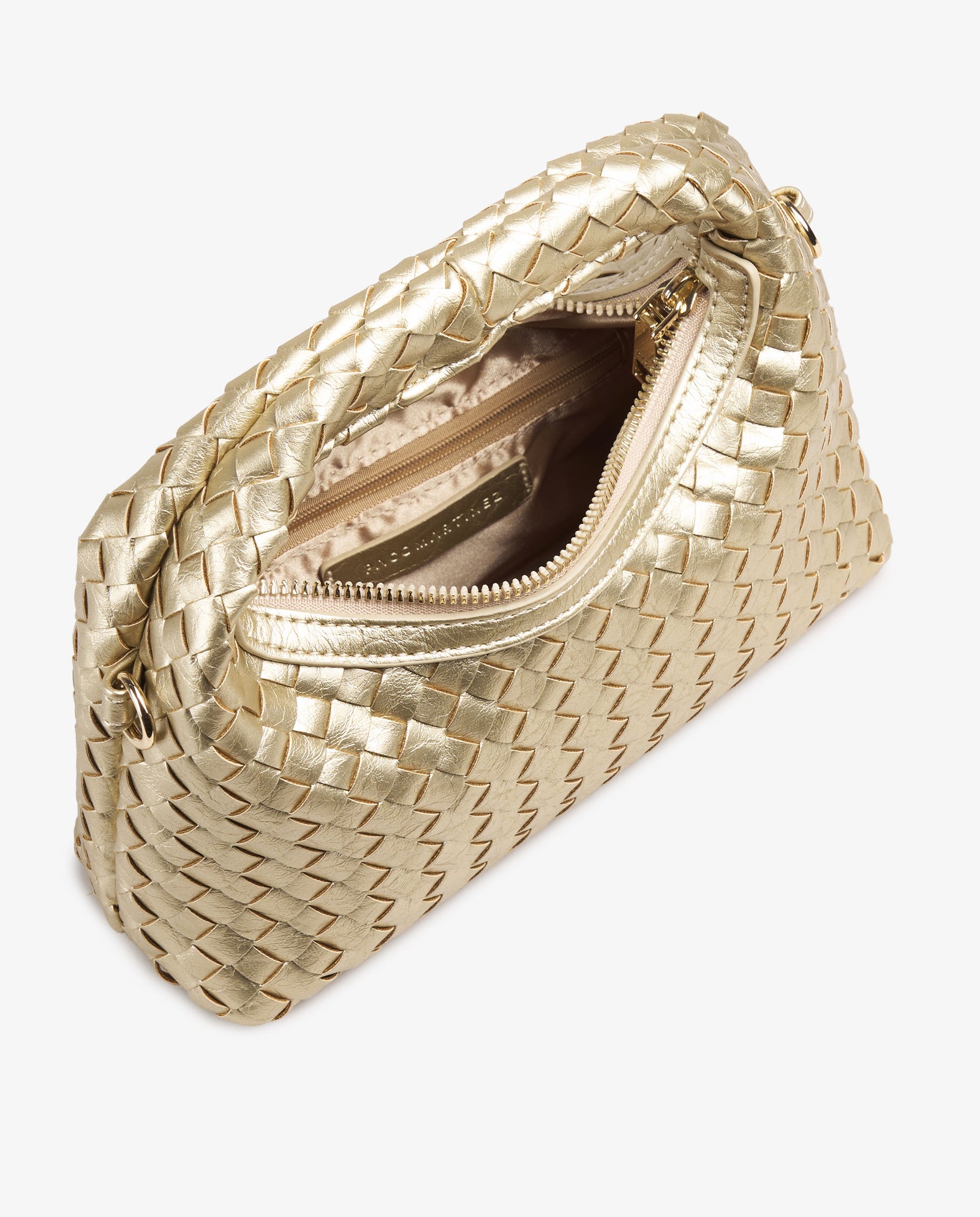 BOLSO TRENZADO ORO