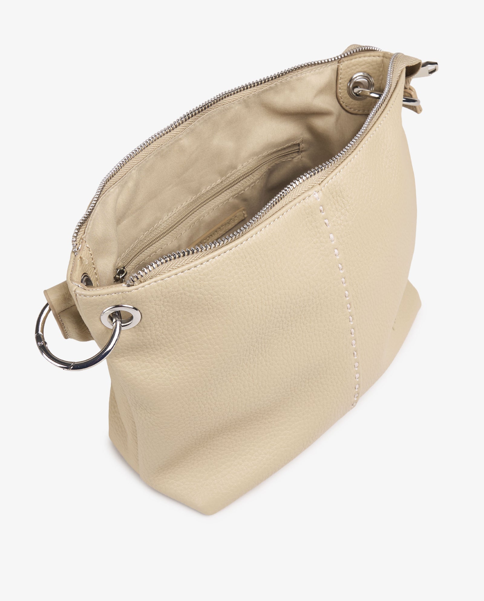 BOLSO PESPUNTES BEIGE