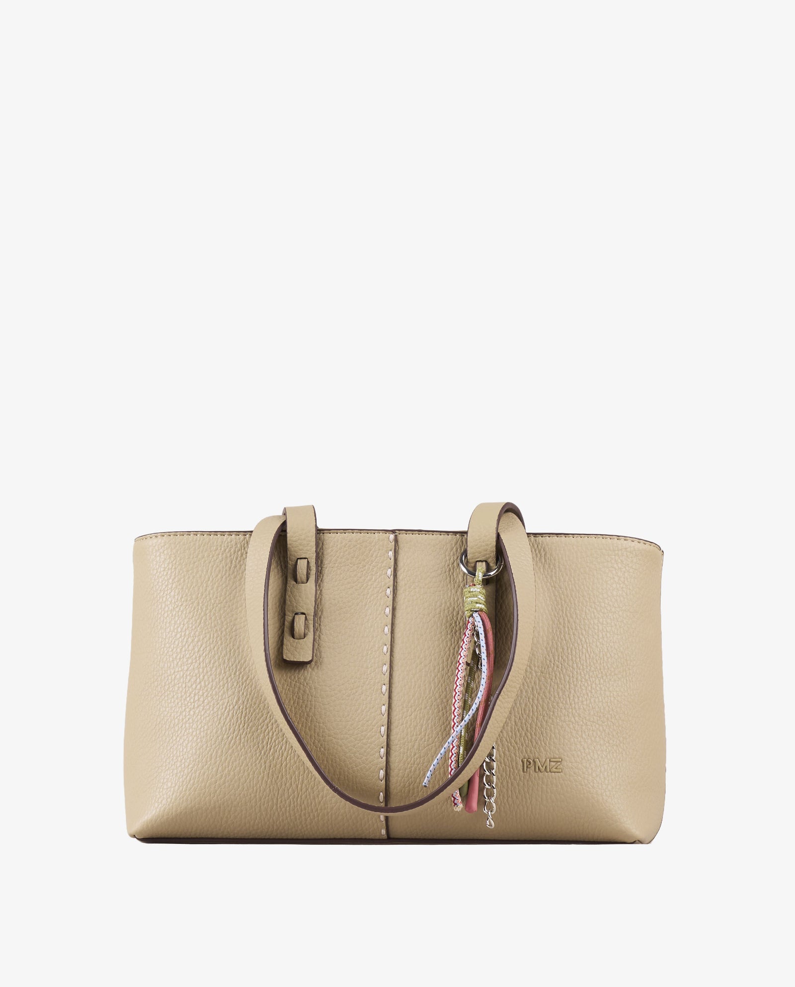 SHOULDER PESPUNTES BEIGE