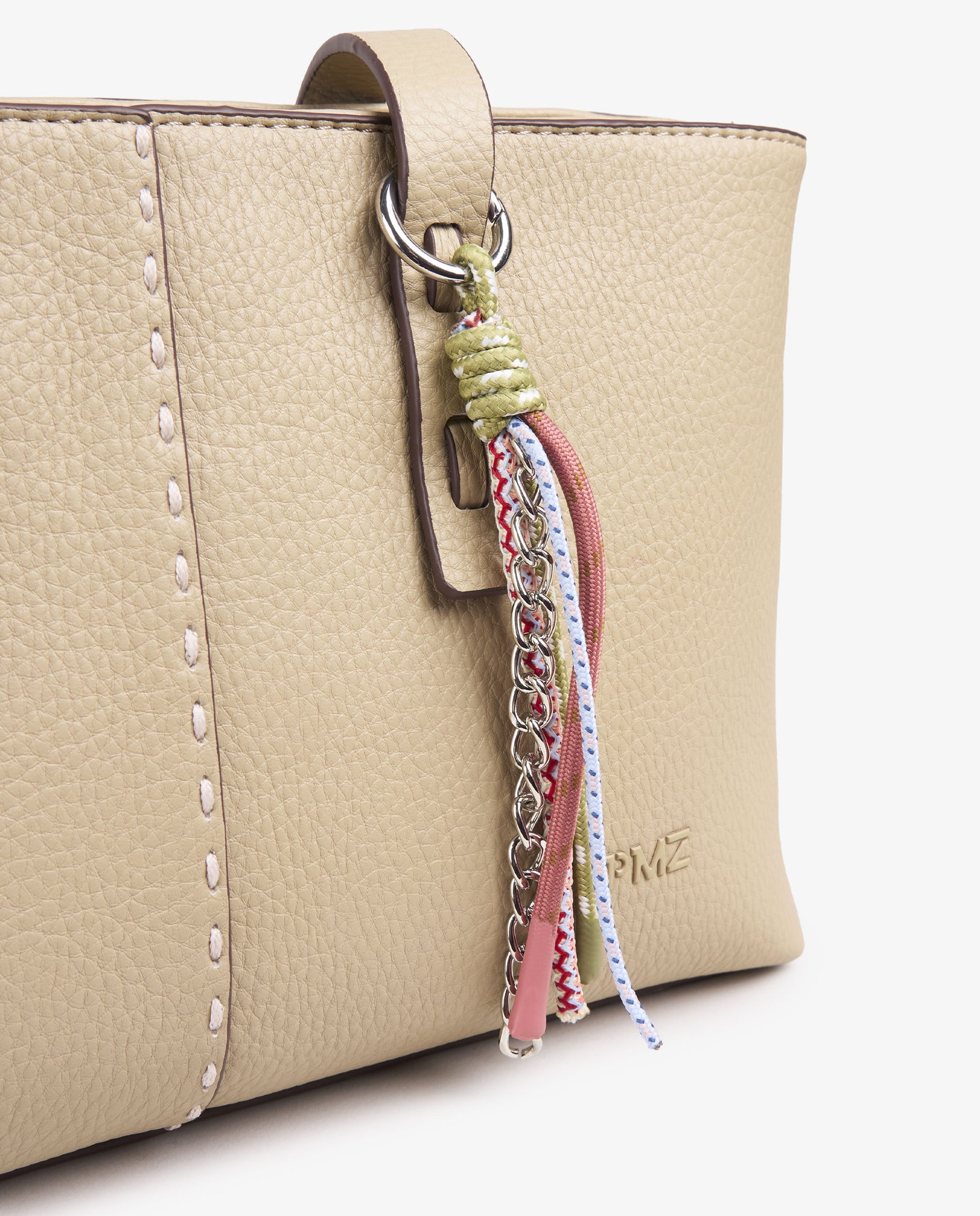 SHOULDER PESPUNTES BEIGE