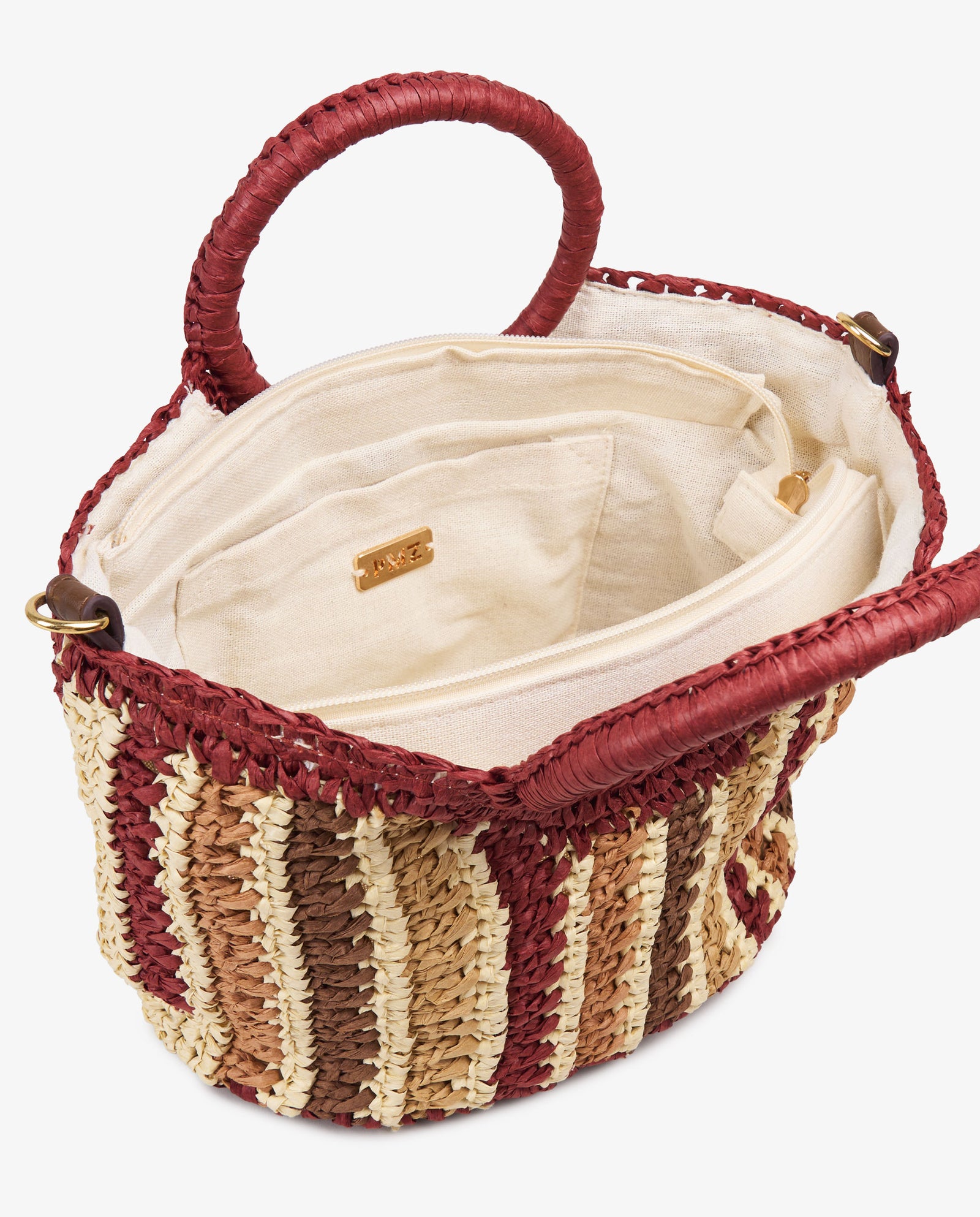 TOTE RAFIA TEJA