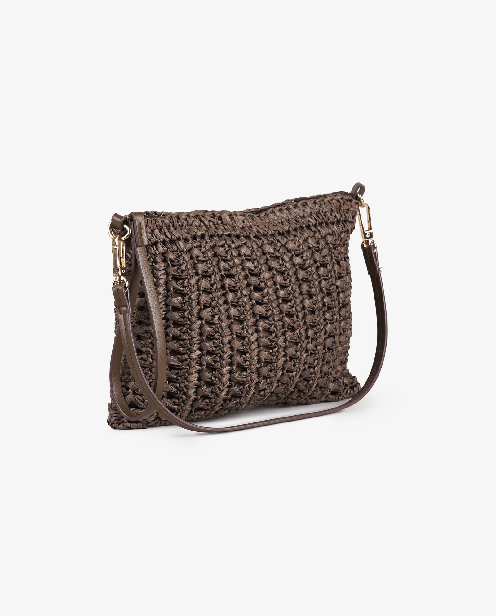 BANDOLERA RAFIA MARRÓN