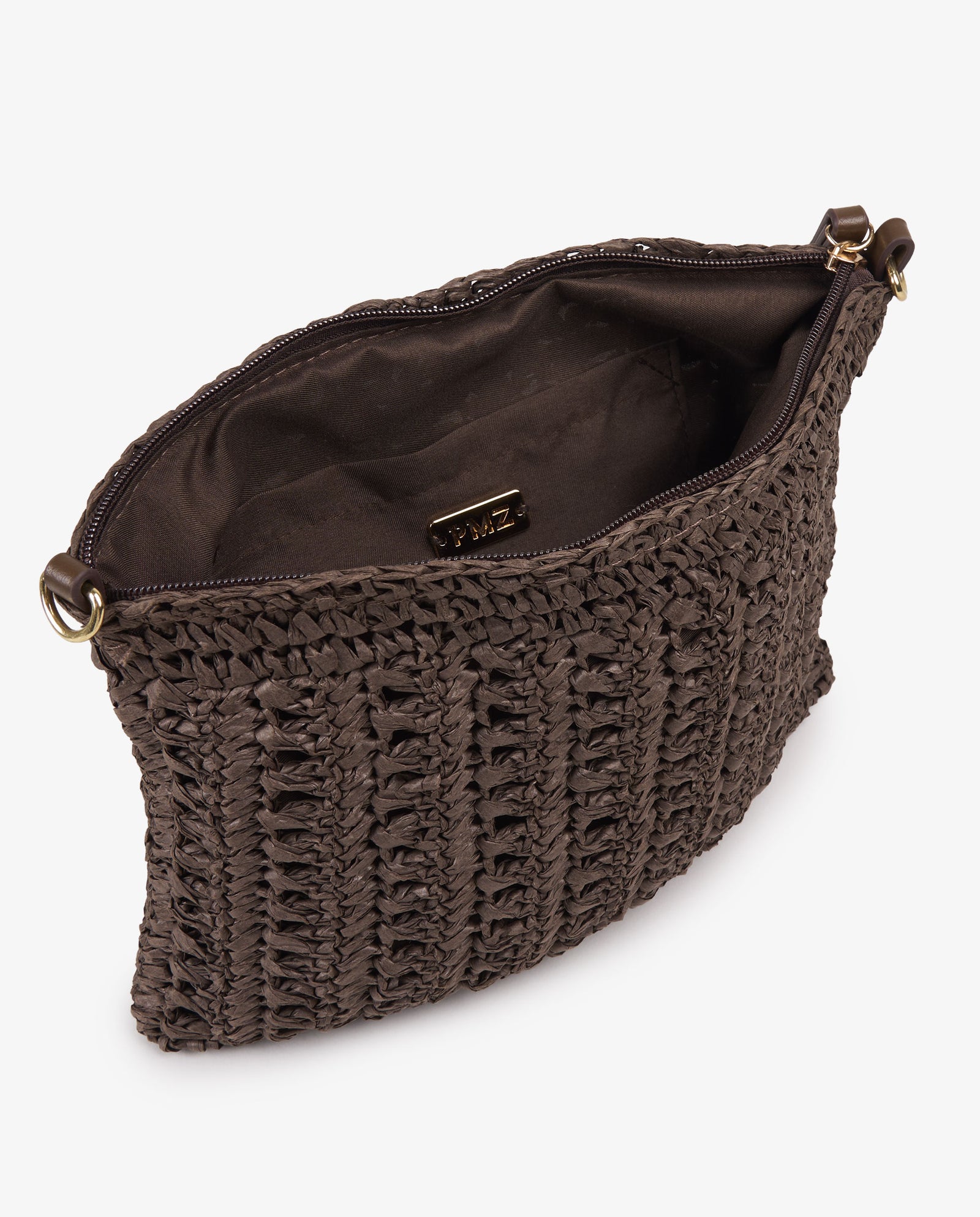 BANDOLERA RAFIA MARRÓN