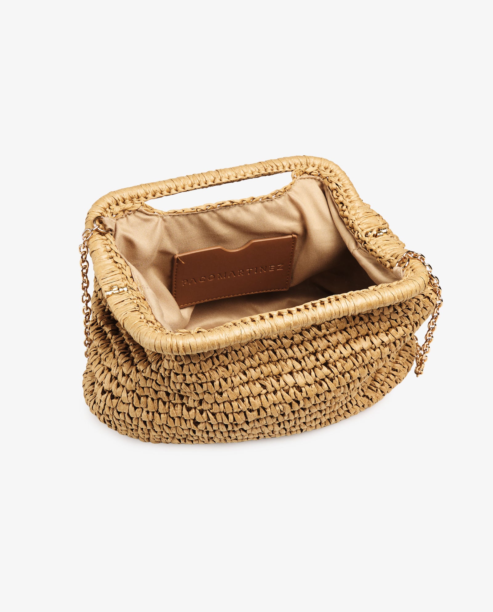 CLUTCH RAFIA NATURAL
