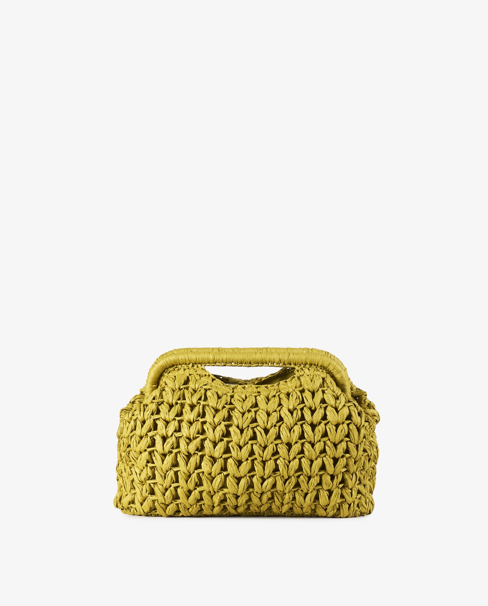 CLUTCH RAFIA VERDE
