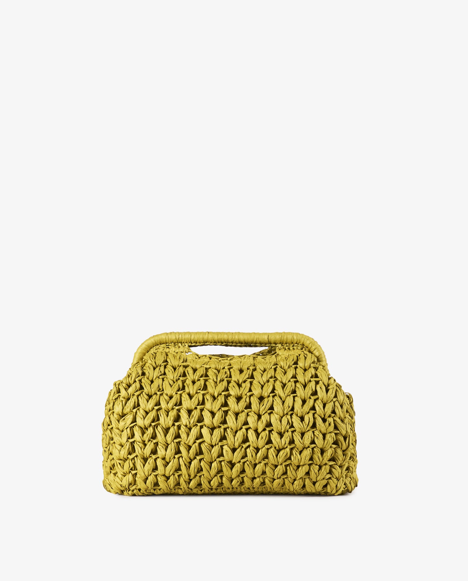 CLUTCH RAFIA VERDE