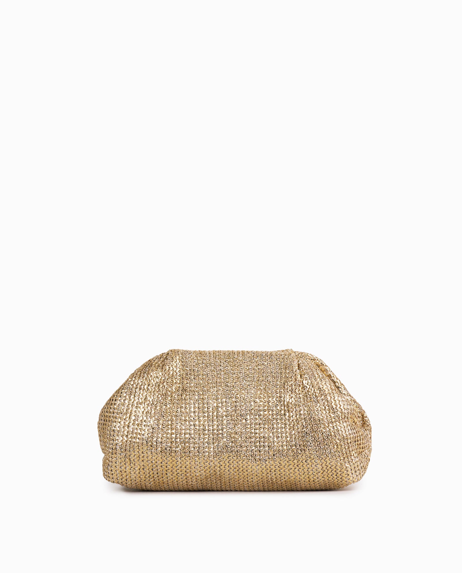 CLUTCH RAFIA ORO
