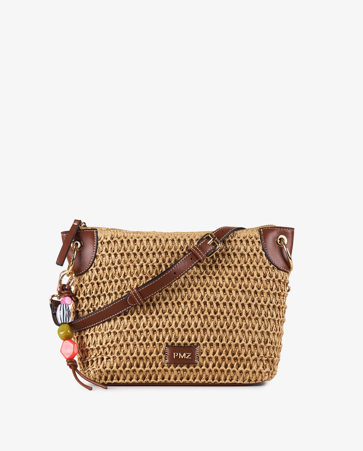 BANDOLERA RAFIA CHARM