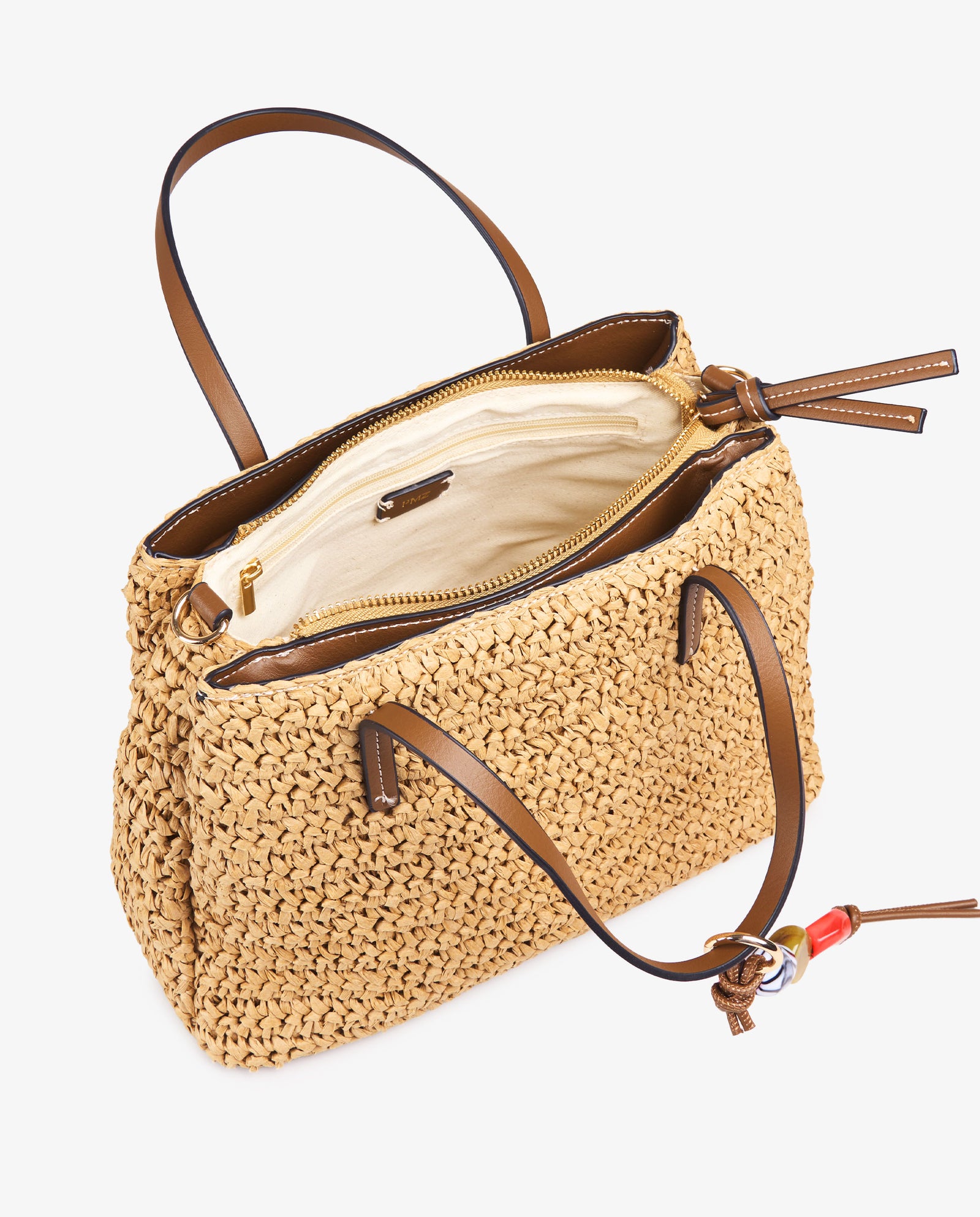 TOTE RAFIA CHARM