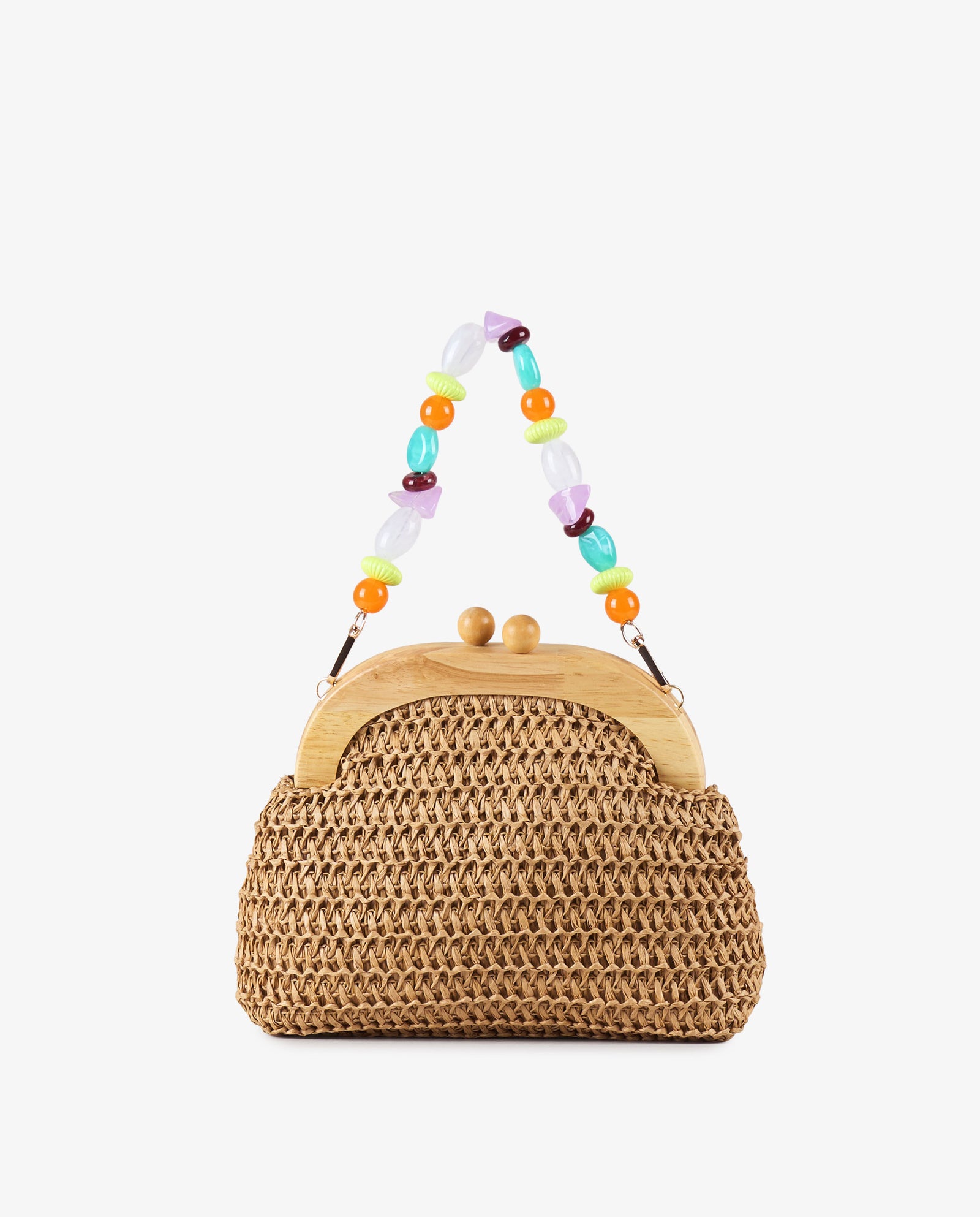 BOLSO BOQUILLA RAFIA DECORADA